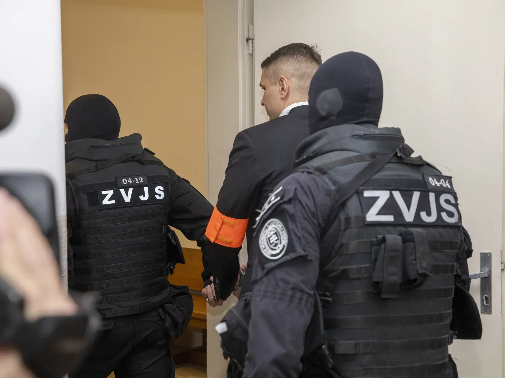  Na snímke je Adam Puškár, rozhodovanie žiadosti o prepustenie z väzby. Vražda Daniela Tupého.