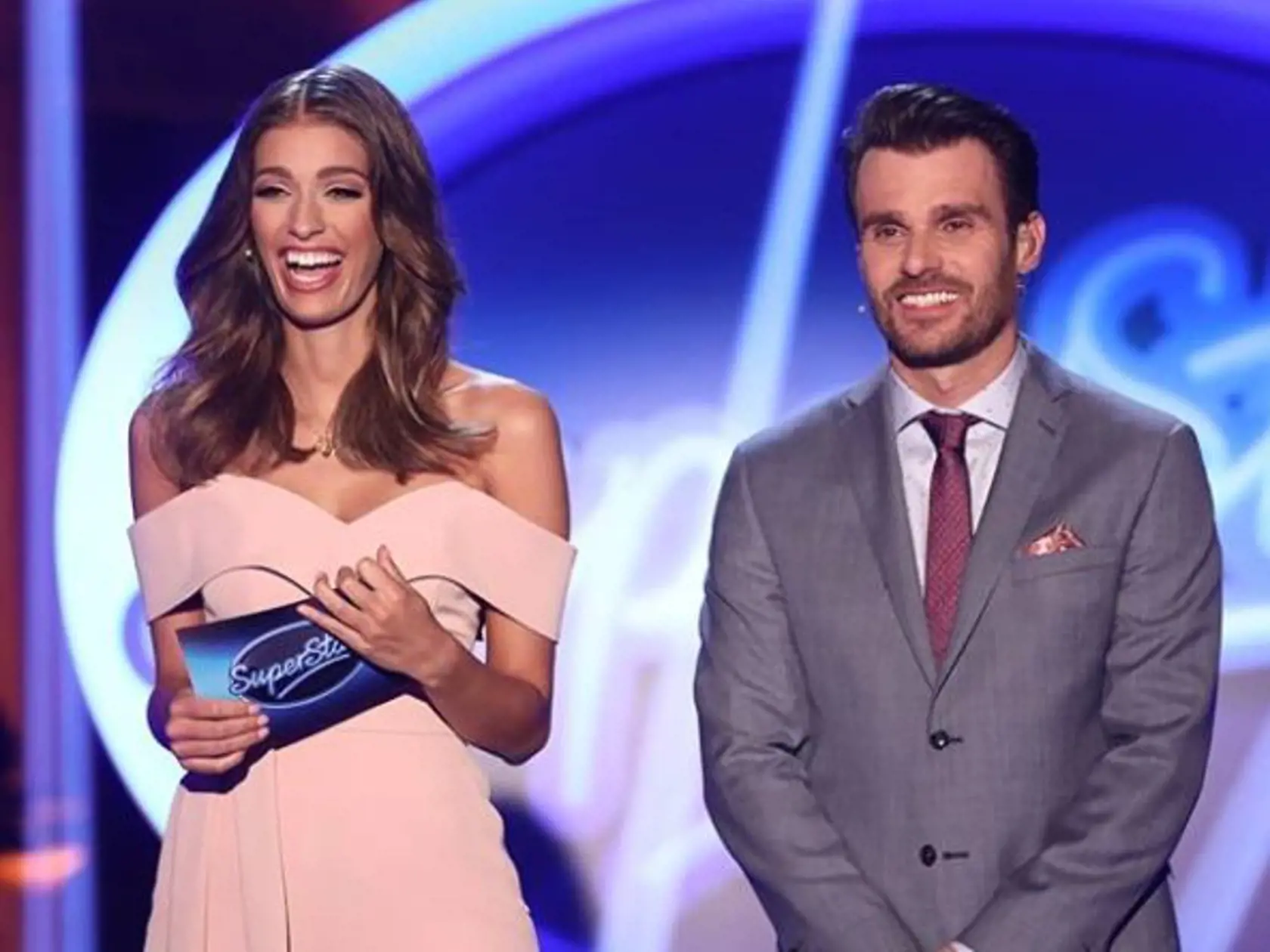 Jasmina a Leoš počas prvého semifinále SuperStar.