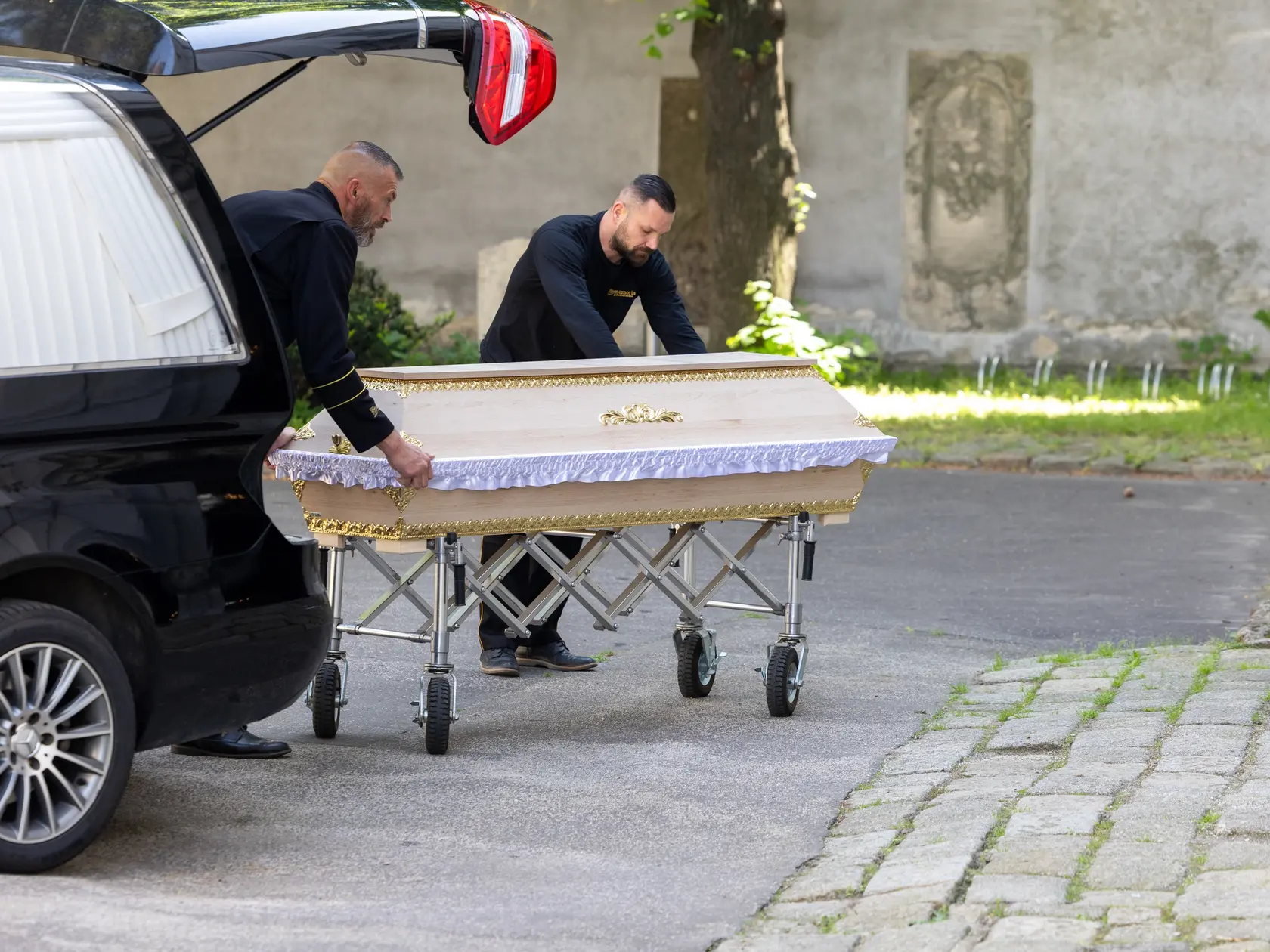 Rozlúčka s Danielou Kovárovou, manželkou herca Františka Kovára. 