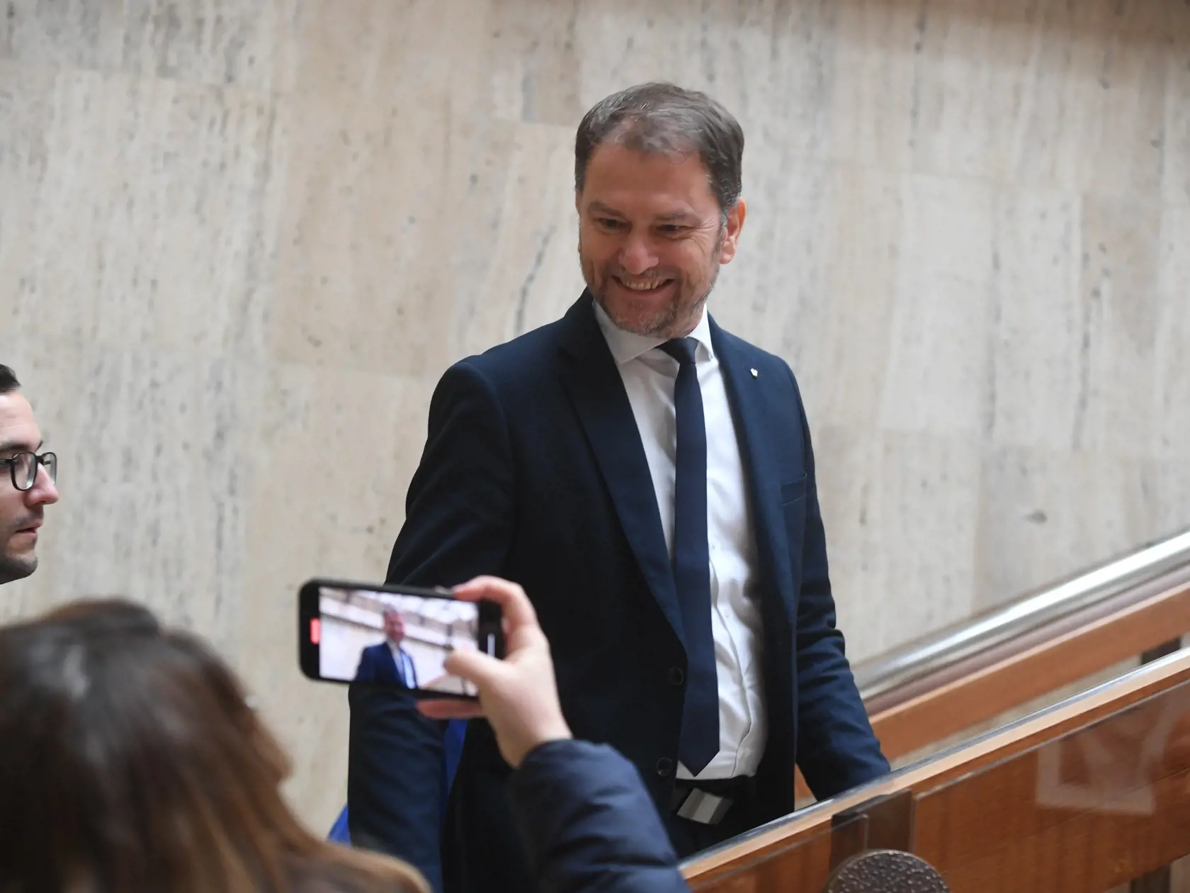 Na snímke podpredseda vlády a minister financií SR Igor Matovič (OĽANO) prichádza na 128. schôdzu vlády SR 15. decembra 2022 v Bratislave.