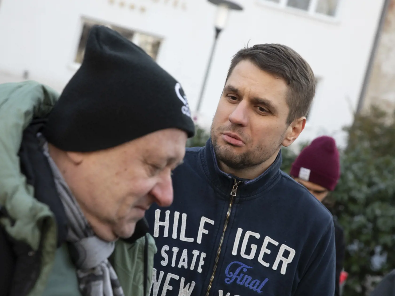  Na snímke Adam Puškár prepustený z väzby.