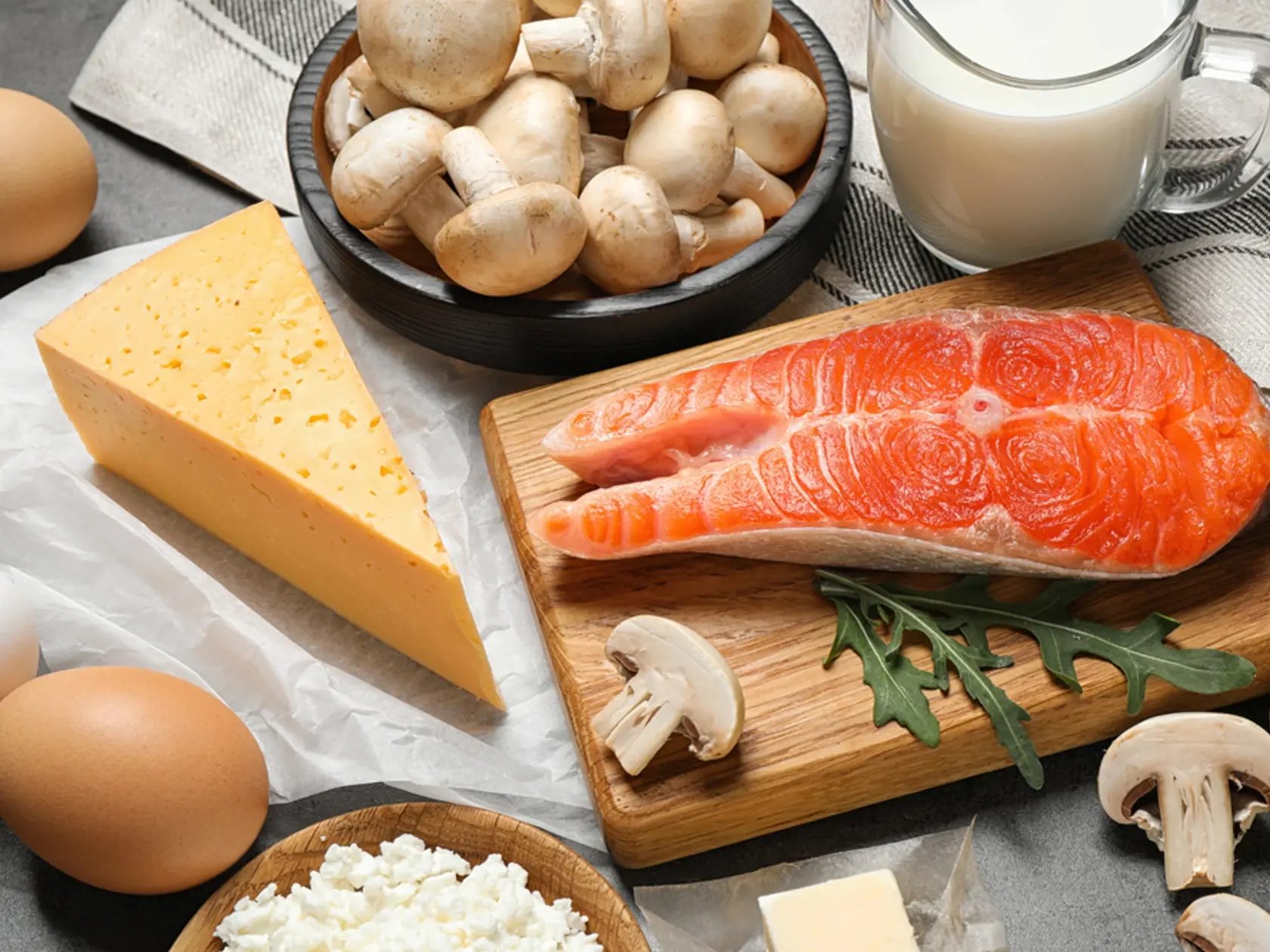 Bohaté zdroje vitamínu D.