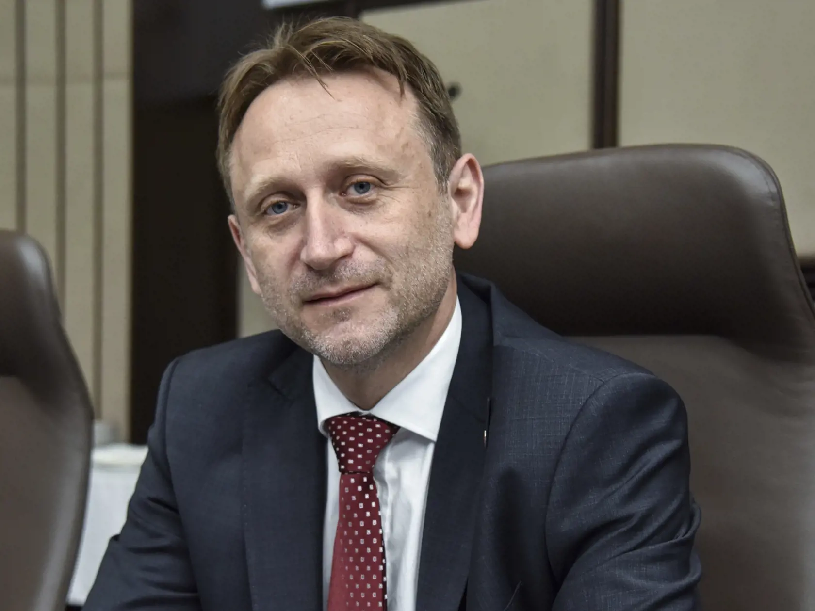 Na snímke minister pôdohospodárstva a rozvoja vidieka (MPRV) SR Samuel Vlčan (nominant OĽANO) počas 15. rokovania vlády SR 9. júna 2021 v Bratislave. FOTO TASR - Pavol Zachar