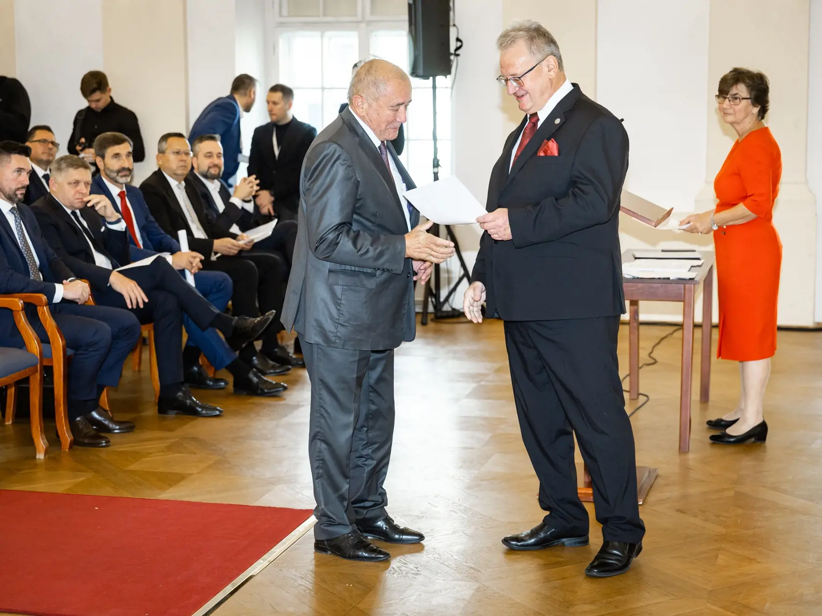 Slávnostné odovzdávanie osvedčení poslancom Národnej rady SR v Bratislave. Na snímke Dušan Muňko.