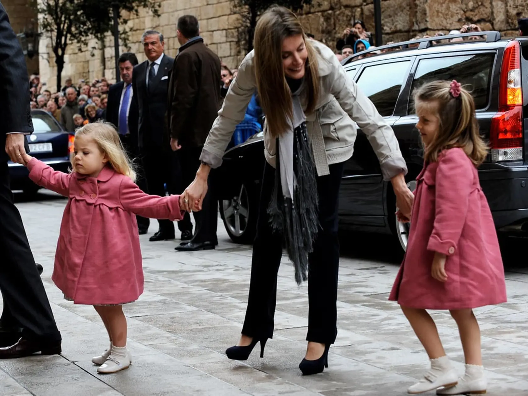 Španielska kráľovná Letizia princezné Leonor a Sofia 