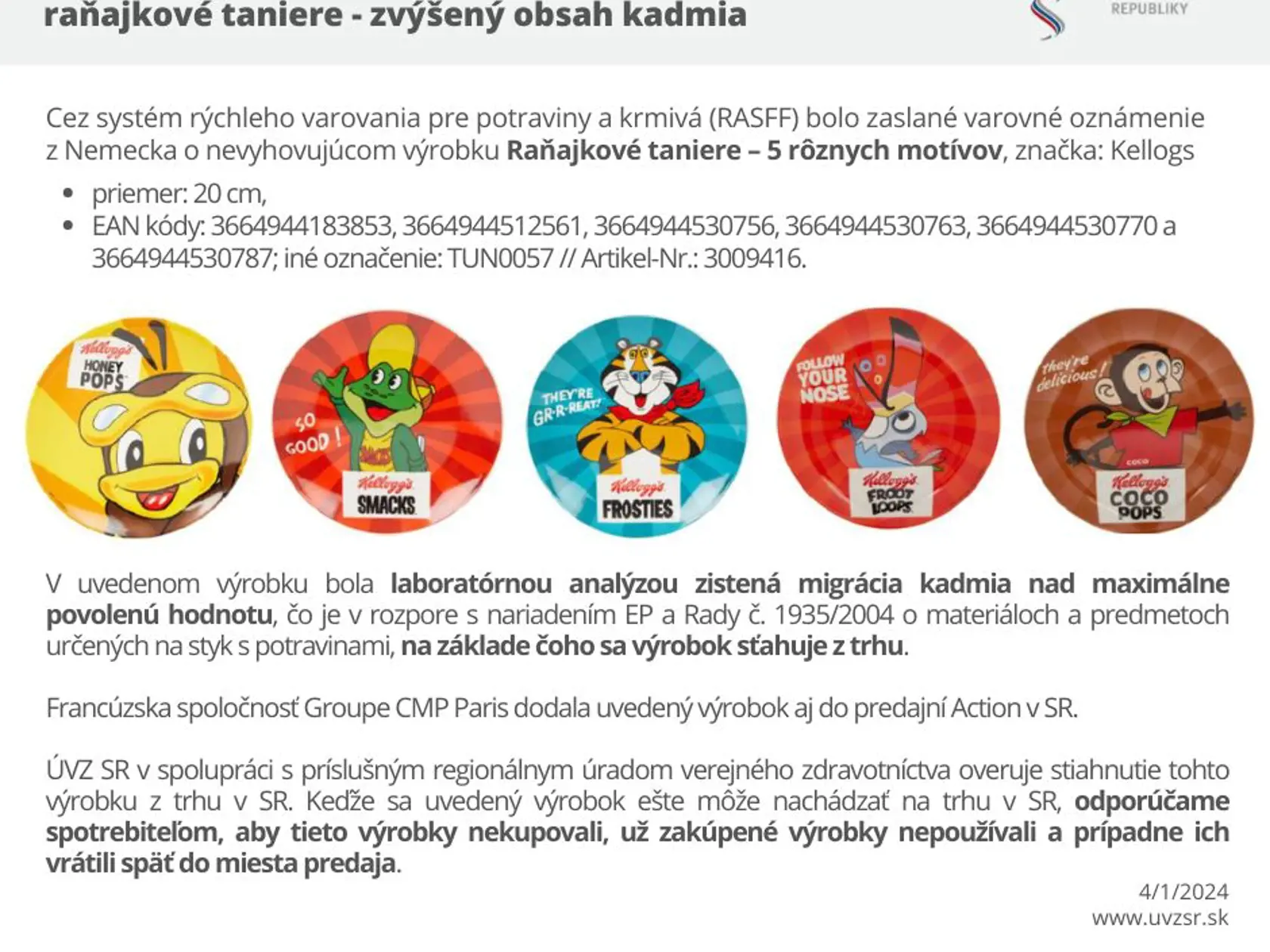 Oznam zverejnili na sociálnej sieti.