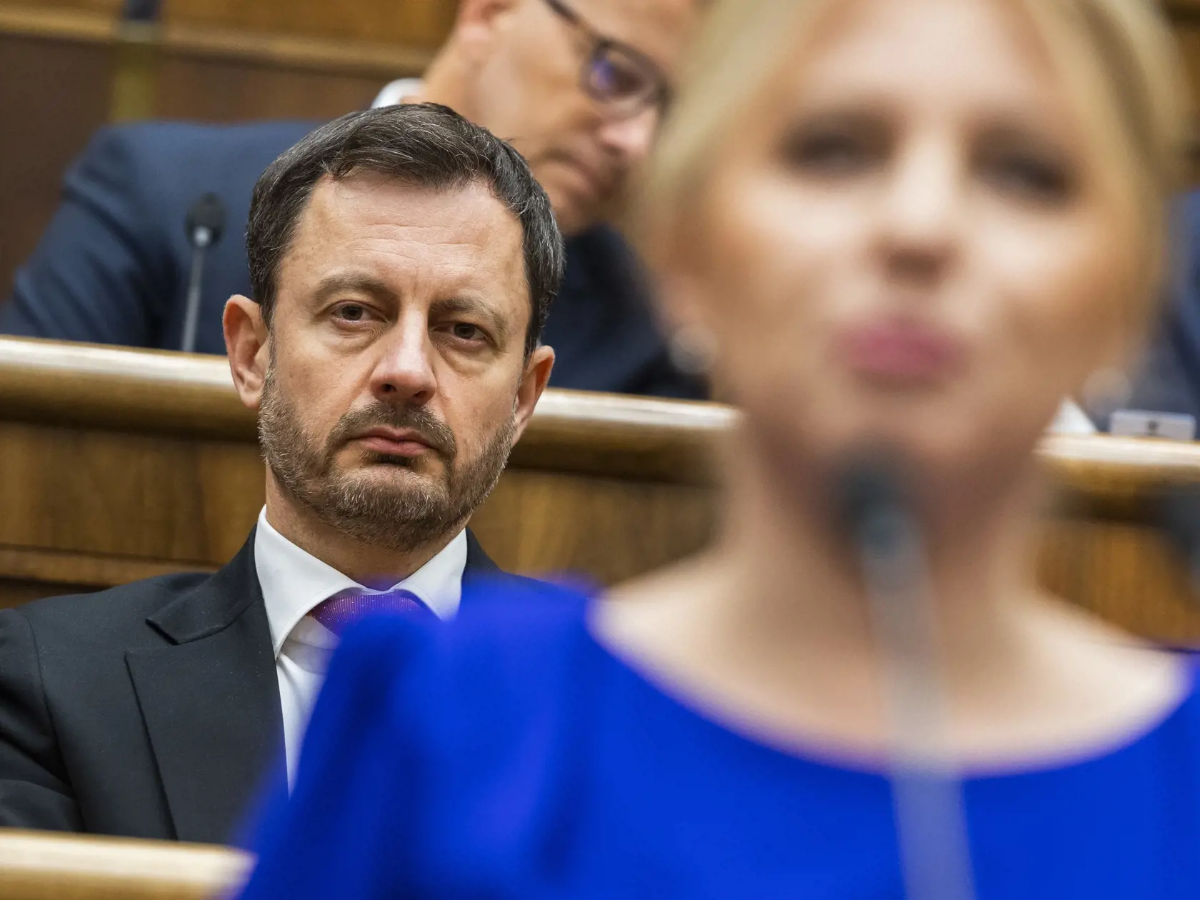 Prezidentka SR Zuzana Čaputová (v popredí) vystupuje so správou o stave Slovenskej republiky pred poslancami Národnej rady (NR) SR v Bratislave v utorok 29. novembra 2022.
