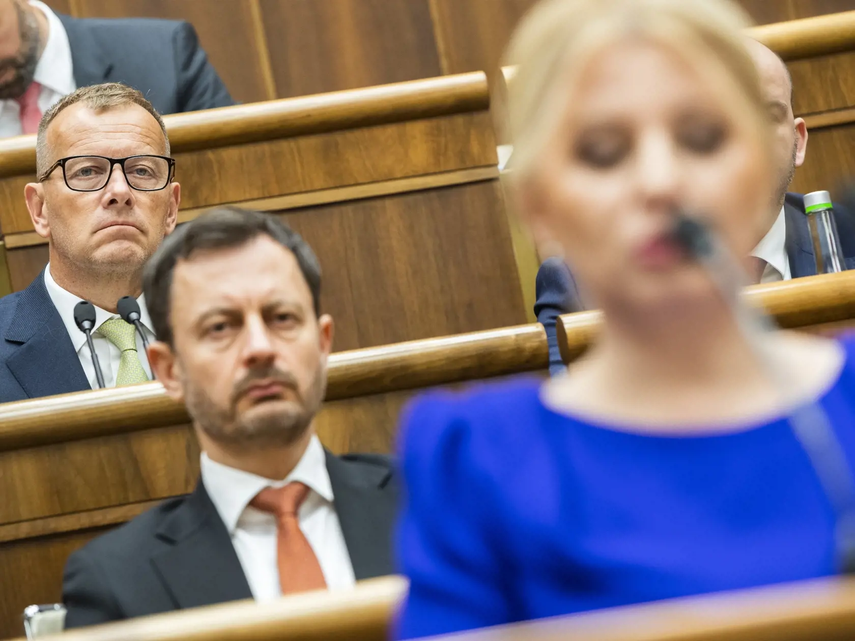 Prezidentka SR Zuzana Čaputová (v popredí) vystupuje so správou o stave Slovenskej republiky pred poslancami Národnej rady (NR) SR v Bratislave v utorok 29. novembra 2022
