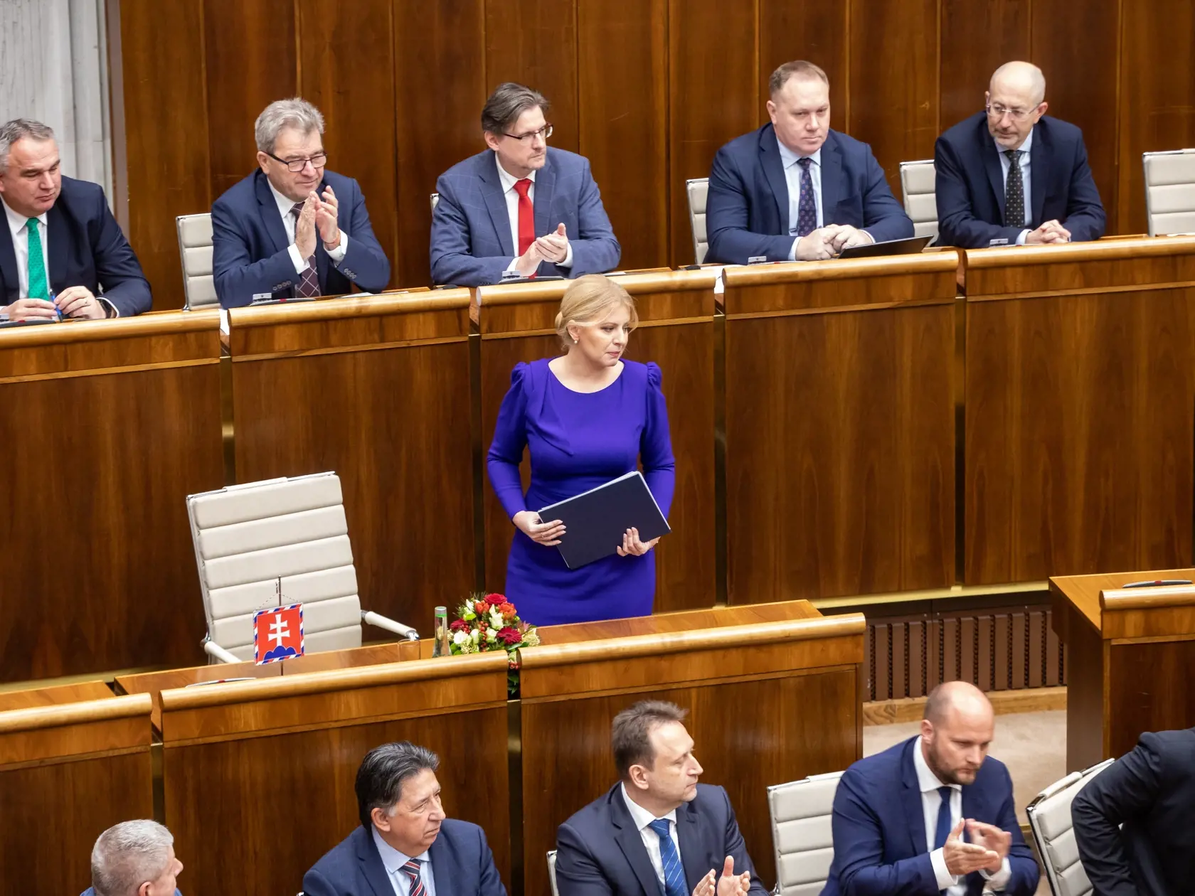 Prezidentka SR Zuzana Čaputová vystúpila so správou o stave republiky pred poslancami NR SR (29. november 2022).