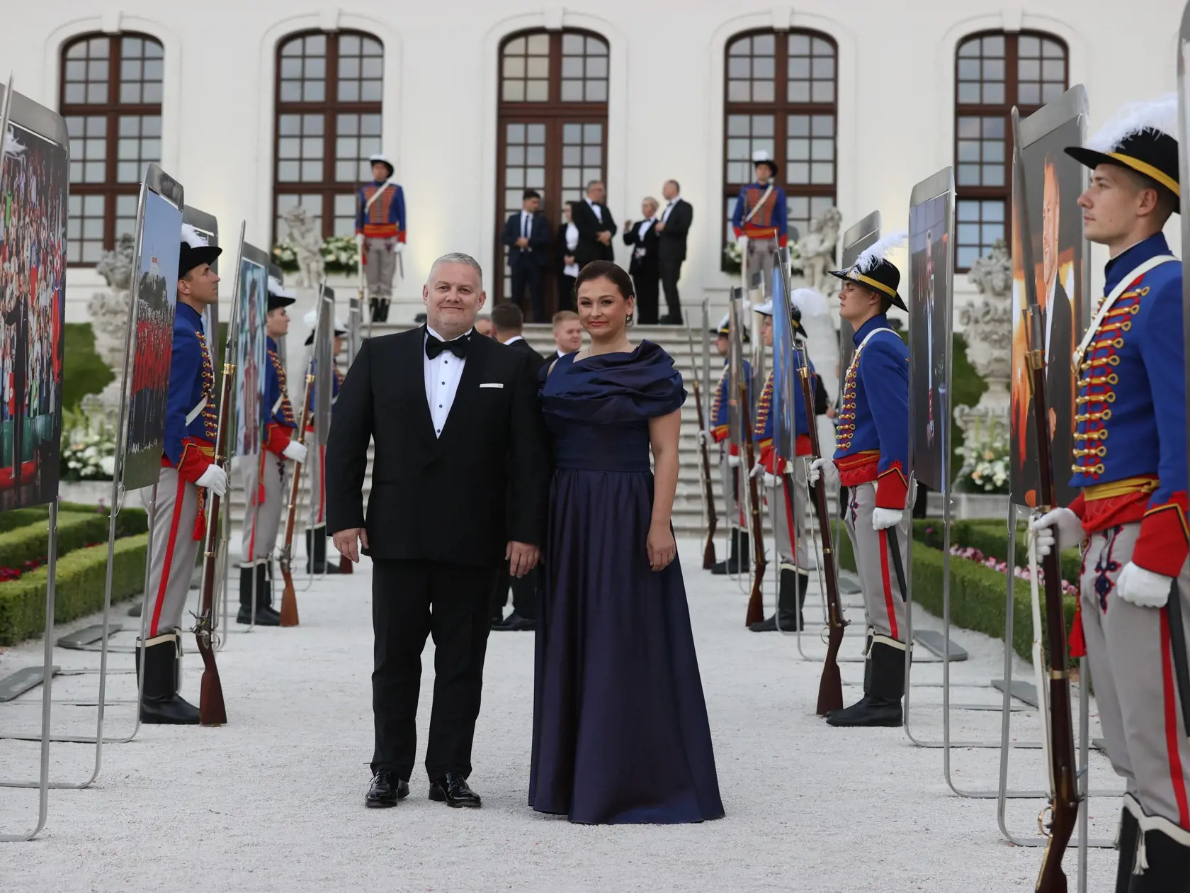 Slávnostná recepcia prezidenta SR Petra Pellegriniho na Bratislavskom hrade.