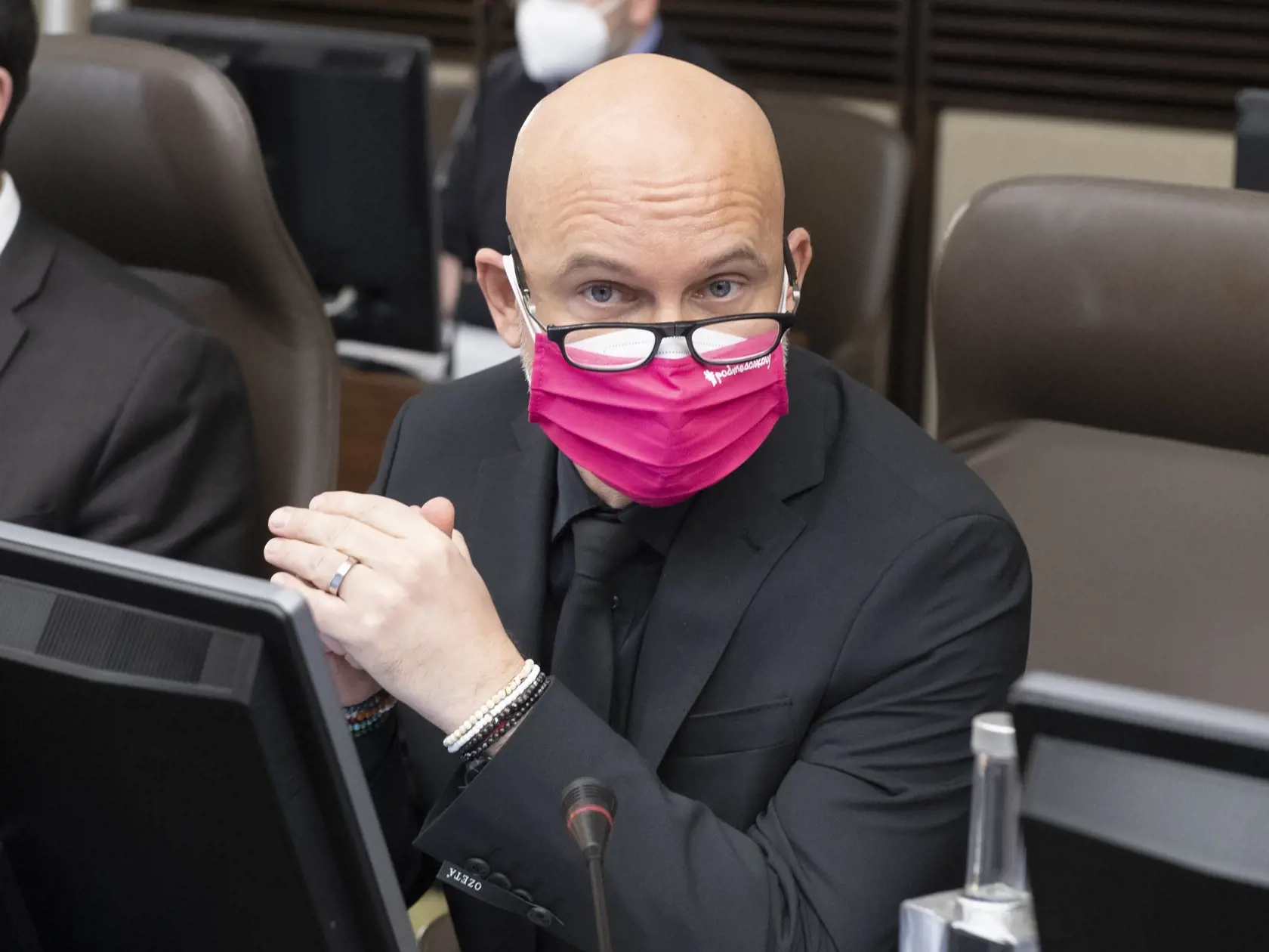 Na snímke minister školstva Branislav Gröhling (SaS) počas zasadnutia vlády SR v Bratislave v stredu 12. januára 2022. FOTO TASR - Pavel Neubauer