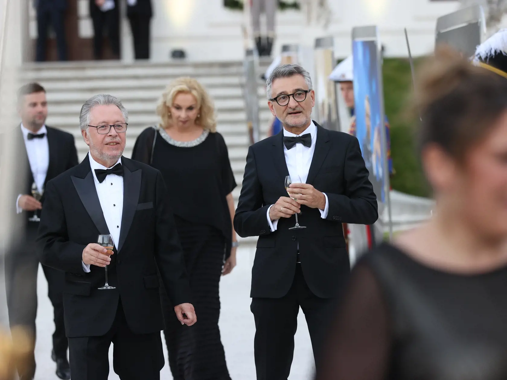 Slávnostná recepcia prezidenta SR Petra Pellegriniho na Bratislavskom hrade.