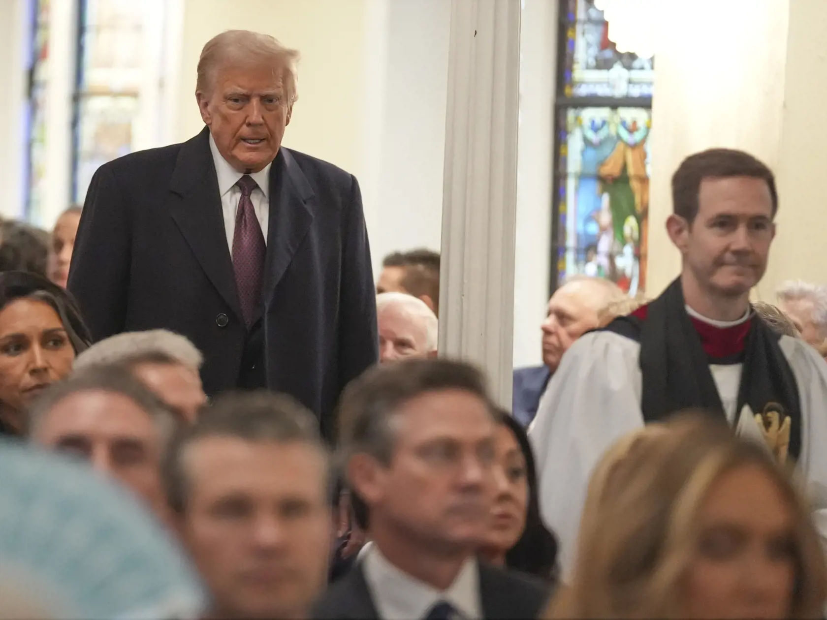 JB 6 Washington - Zvolený americký prezident Donald Trump prichádza na bohoslužbu v Episkopálnom kostole Sv. Jána neďaleko Bieleho domu vo Washingtone 20. januára 2025 pred jeho dnešnou inauguráciou. FOTO TASR/AP

President-elect Donald Trump arrives for a service at St. John's Church, Monday, Jan. 20, 2025, in Washington, ahead of the 60th Presidential Inauguration. (AP Photo/Evan Vucci)