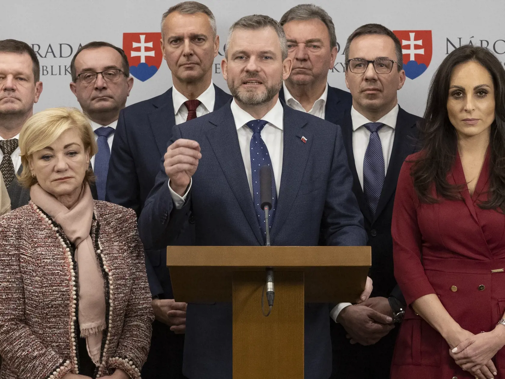 78. schôdza Národnej rady Slovenskej republiky počas ktorej sa poslanci rozhodujú o Peter Pellegrini.