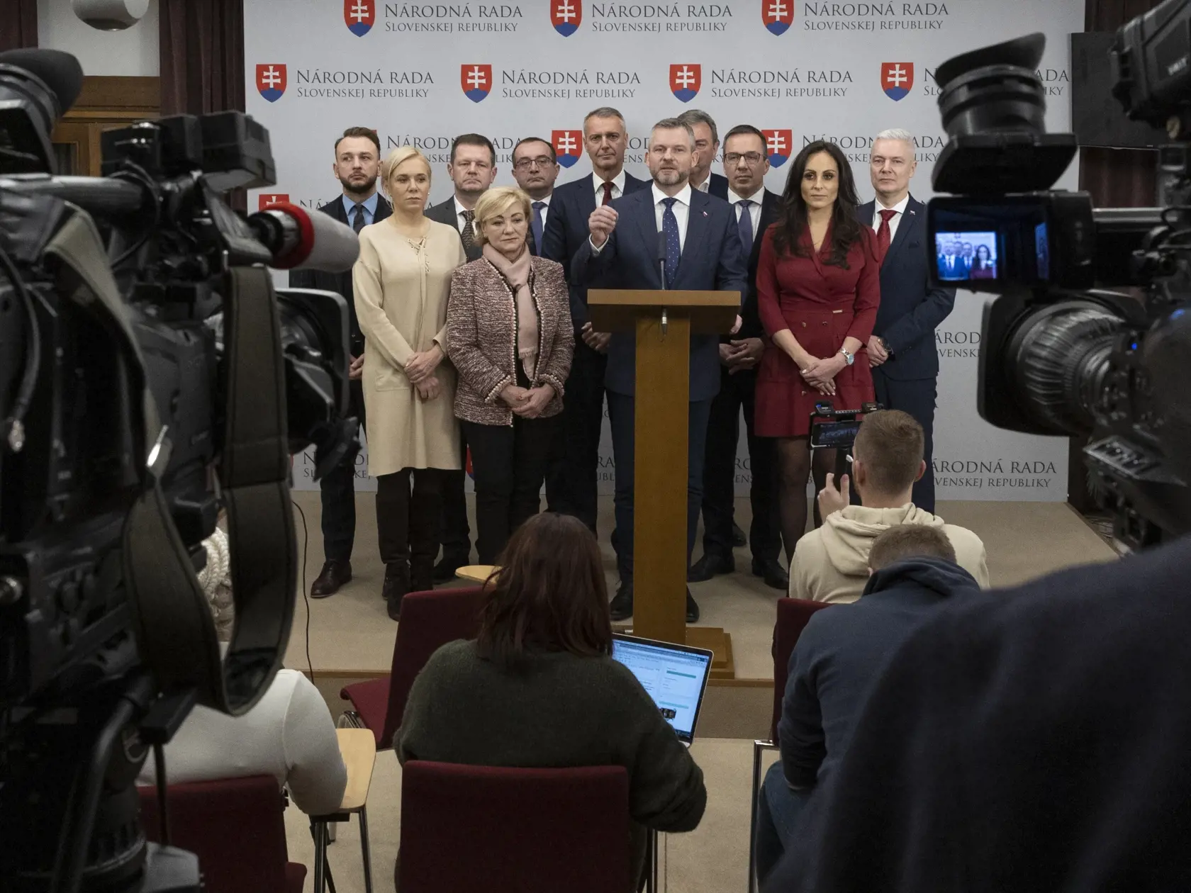 78. schôdza Národnej rady Slovenskej republiky počas ktorej sa poslanci rozhodujú o Peter Pellegrini.