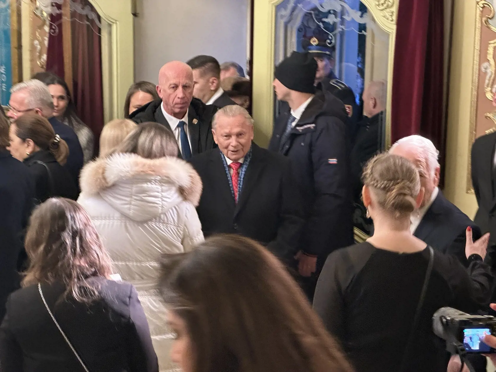 Príchod prezidenta Rudolfa Schustera.