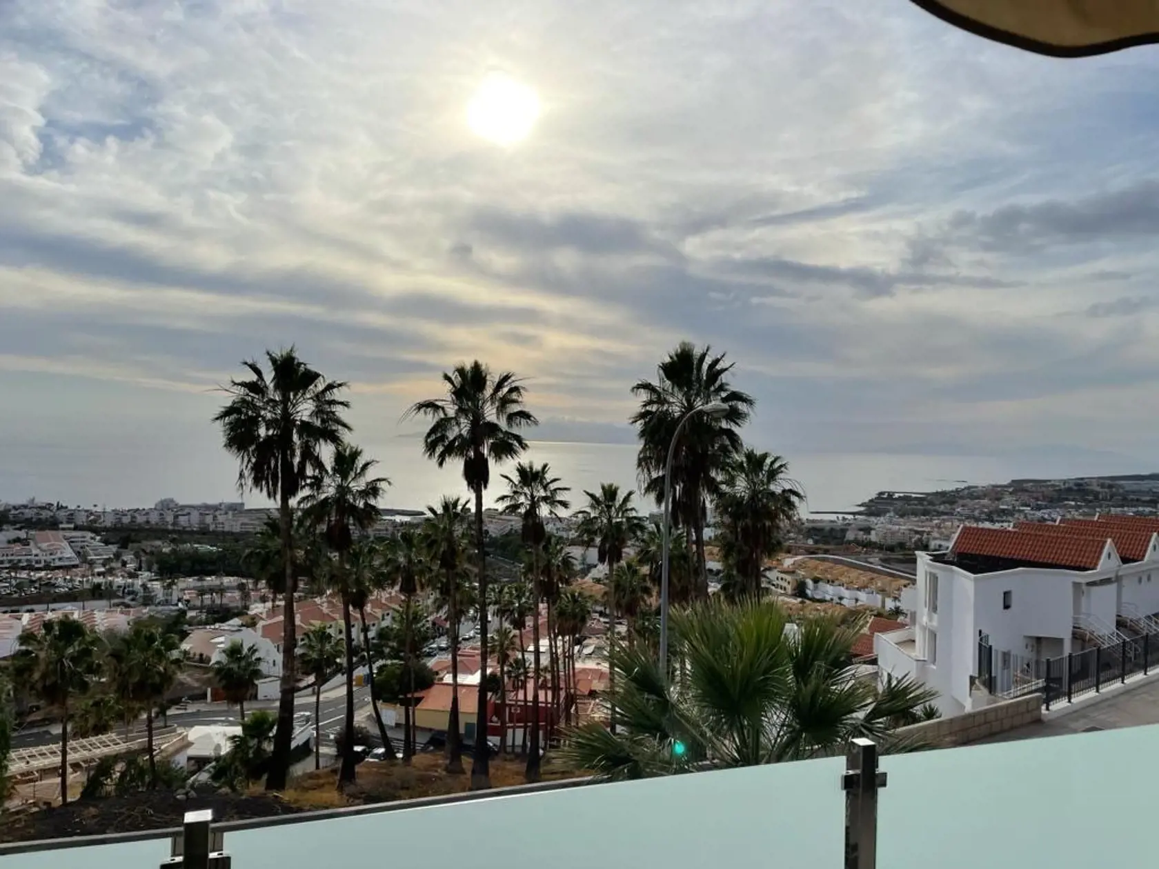 Výhľad z bytu Zuzkinej rodinky na Tenerife
