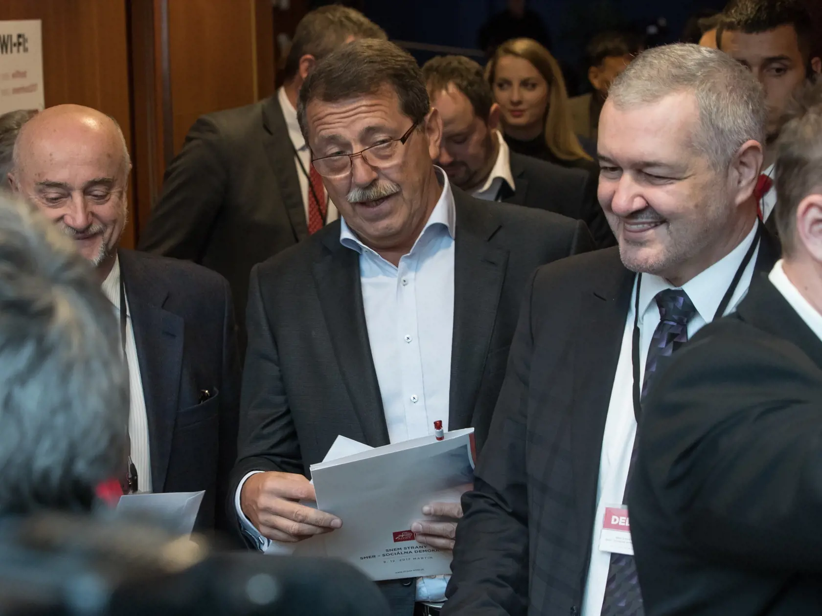 Snem politickej strany Smer SD v Martine. Hlasovanie o novom podpredsedovi strany. Na snímke je Pavol Paška.