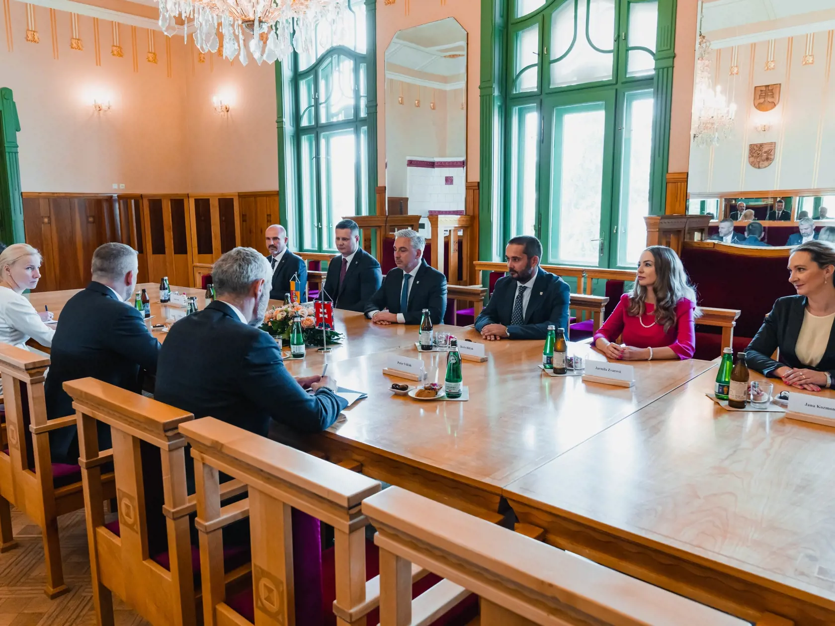 Návšteva Petra Pellegriniho u košického župana Rastislava Trnku.