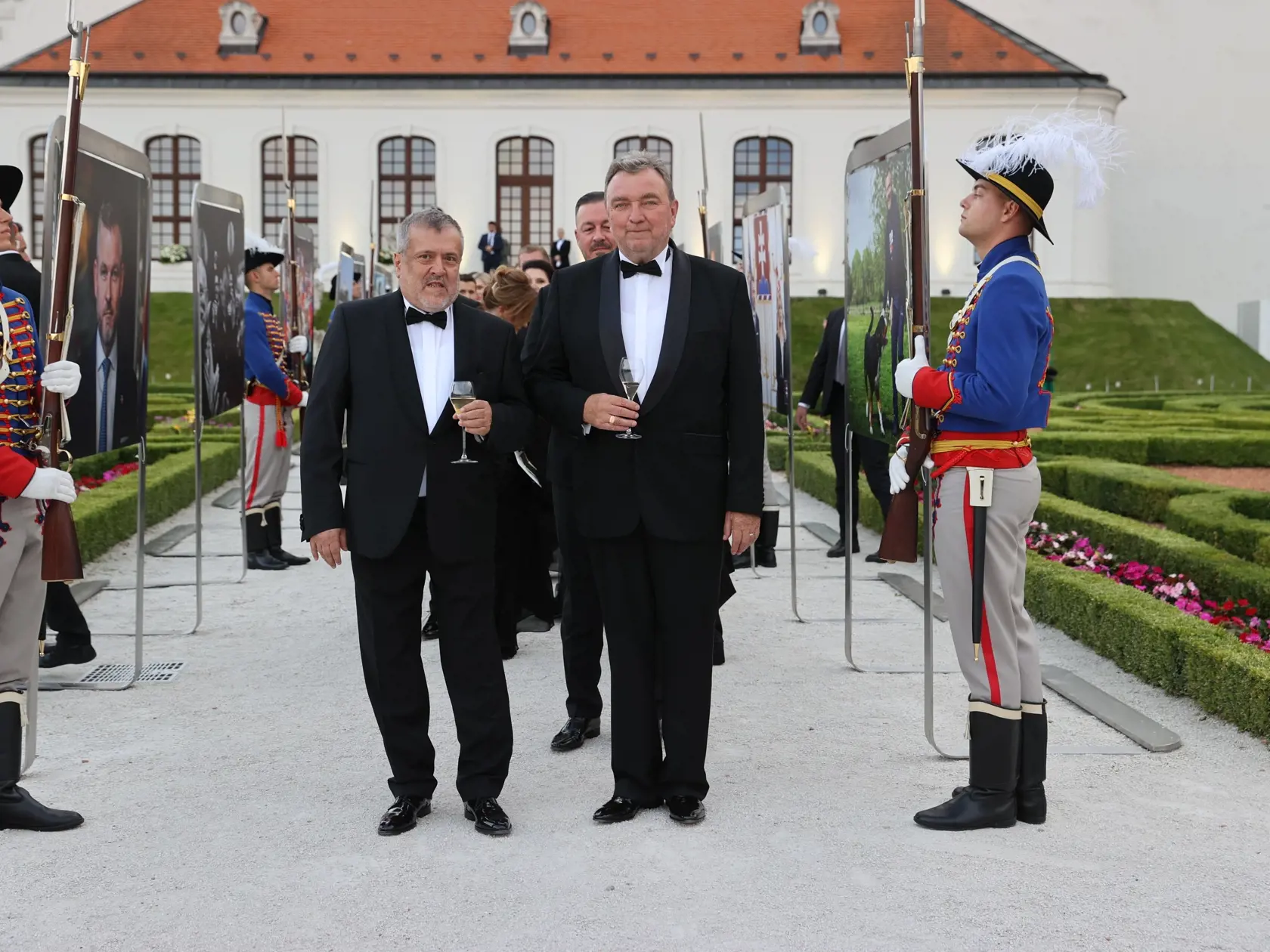 Slávnostná recepcia prezidenta SR Petra Pellegriniho na Bratislavskom hrade.