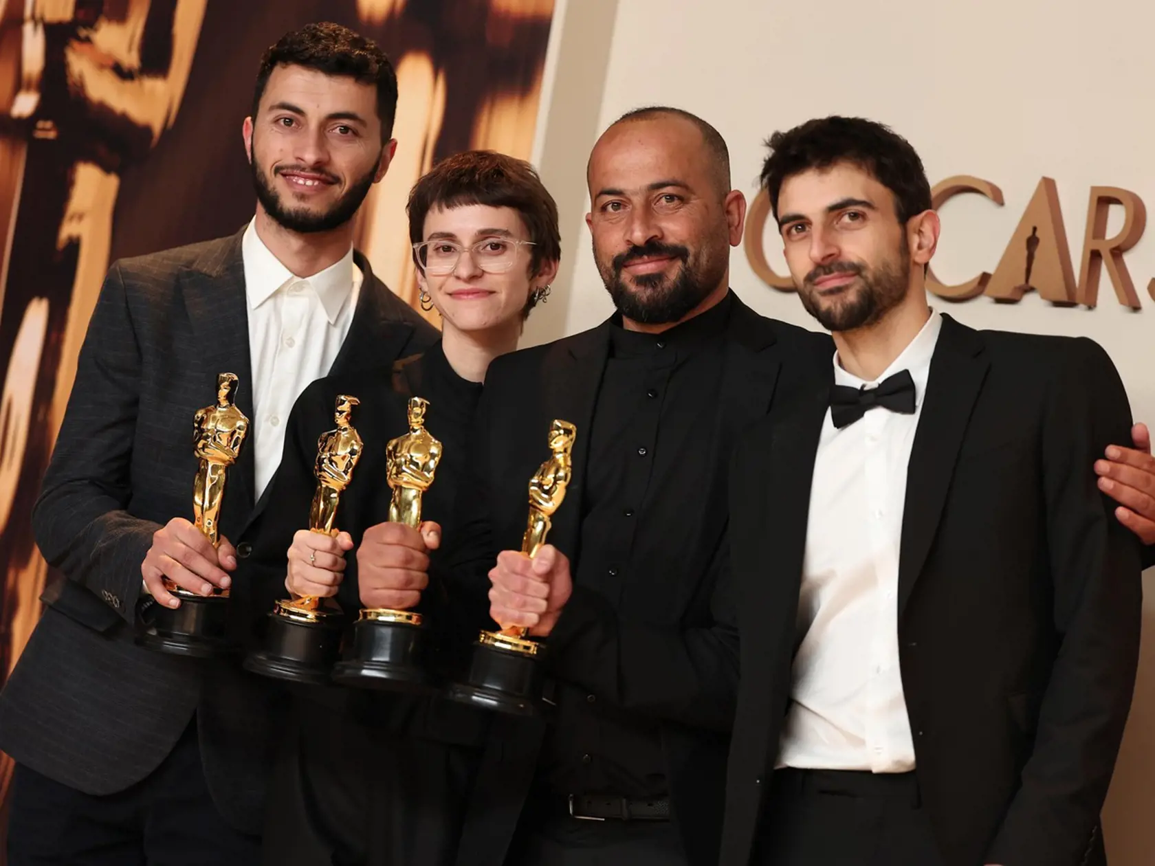 Cenu v kategórii najlepší dokumentárny film získala v noci na pondelok snímka Žiadna iná krajina (No Other Land). 