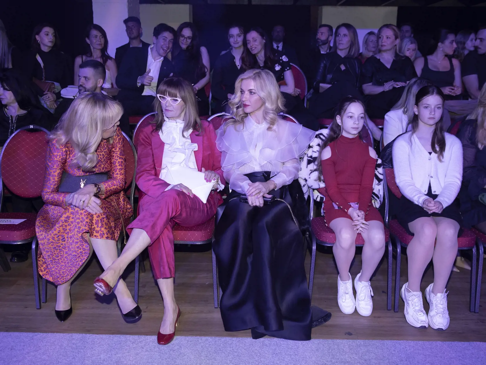 Ministerka kultúry Martina Šimkovičová s dcérou. Vľavo Ingrid Fašiangová a Zuzana Ťapáková.