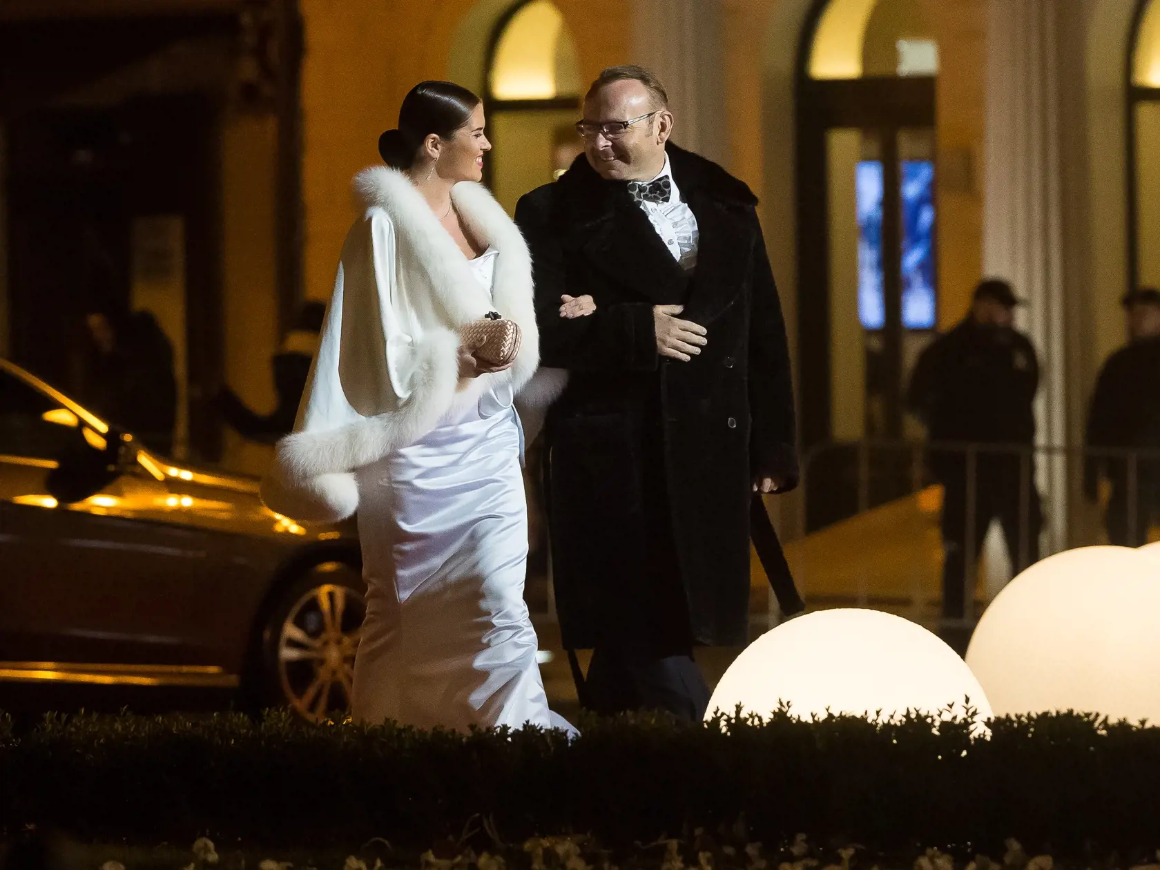 Príchody hosti na Ples v opere 2017, Jana Mutňanská s partnerom Jozefom Dolinským