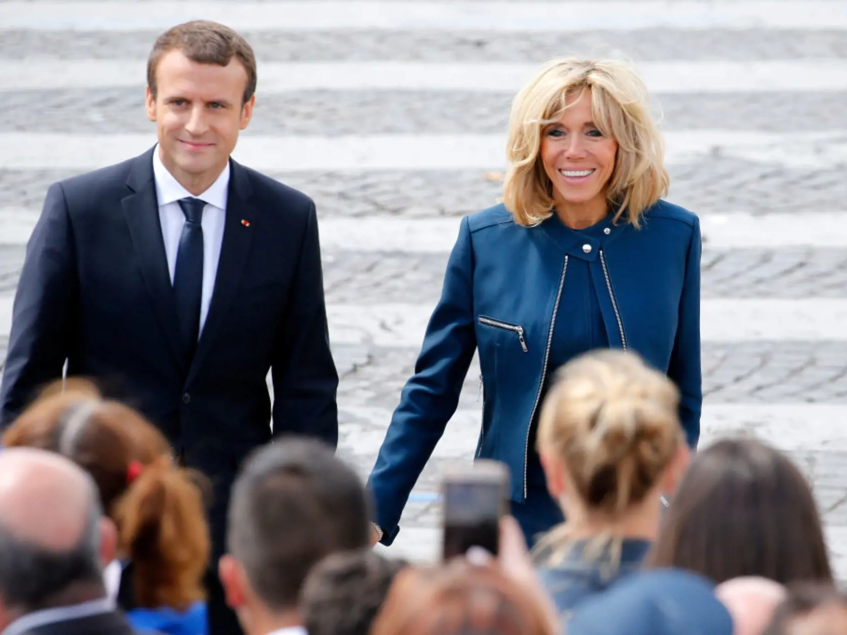 Emmanuel a Brigitte Macronovci. 