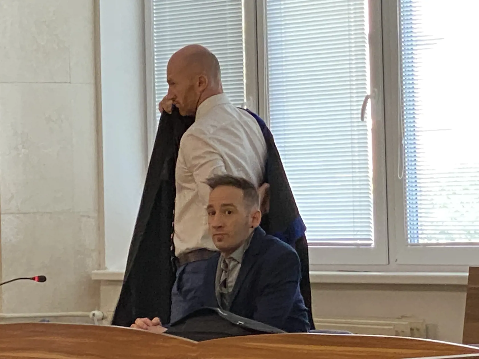 Martin Durkáč na lavici obžalovaných.