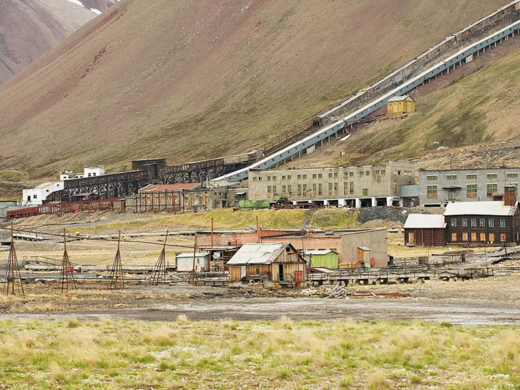 Pyramiden, Nórsko.