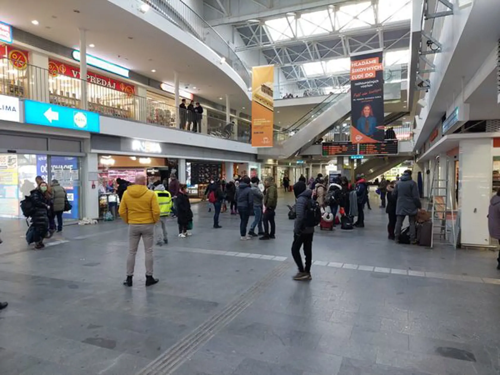 Stanica v Košiciach je plná utečencov z Ukrajiny.