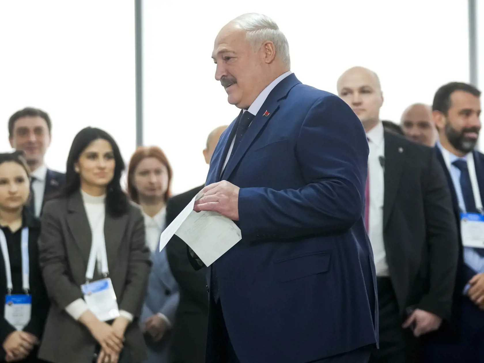 Úradujúci prezident Bieloruska Alexandr Lukašenko.