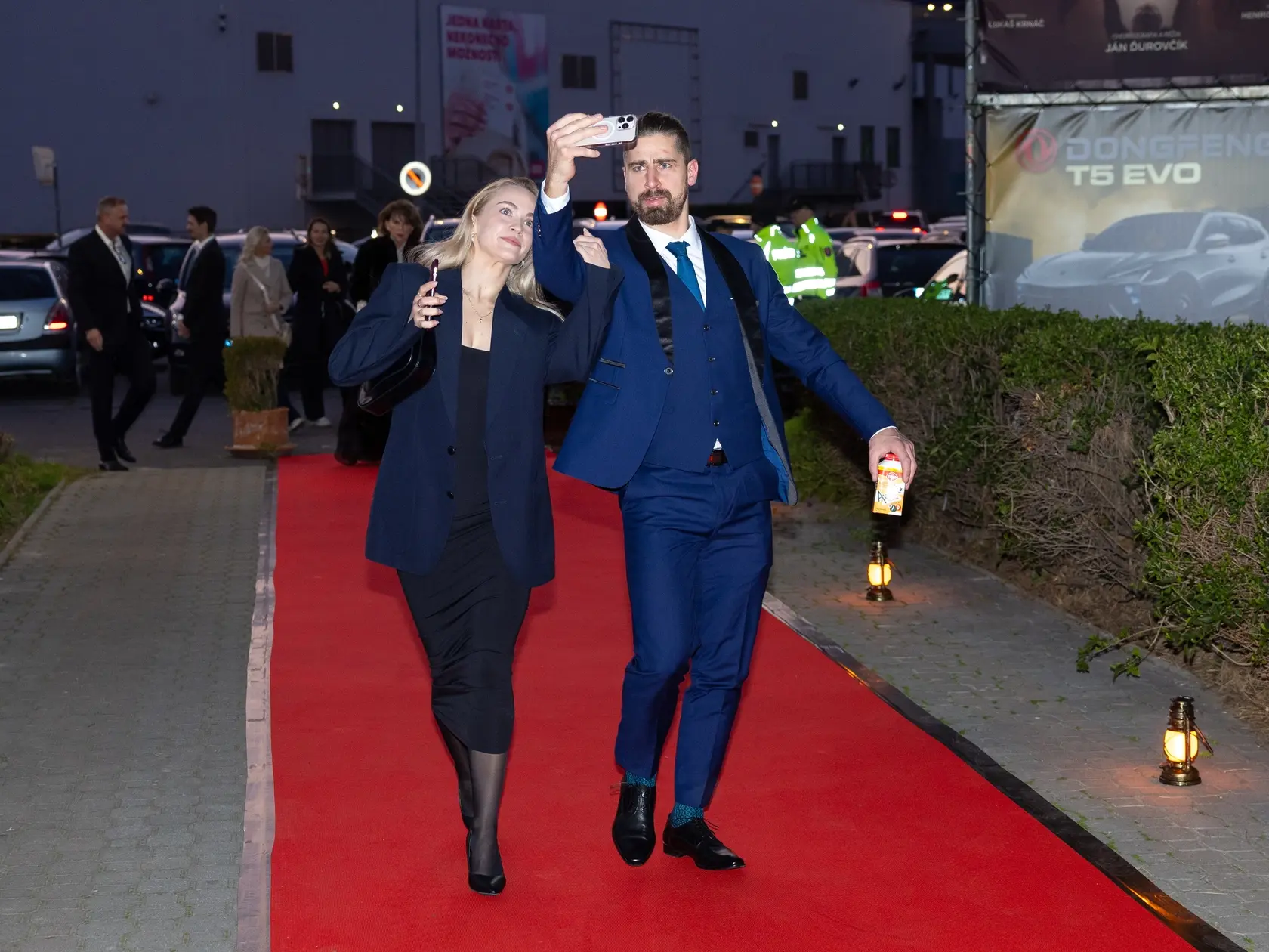Premiéra moderného baletu Jána Ďurovčíka Zvonár u Matky Božej. Peter Sagan a jeho tanečná partnerka Eliška Lenčešová.