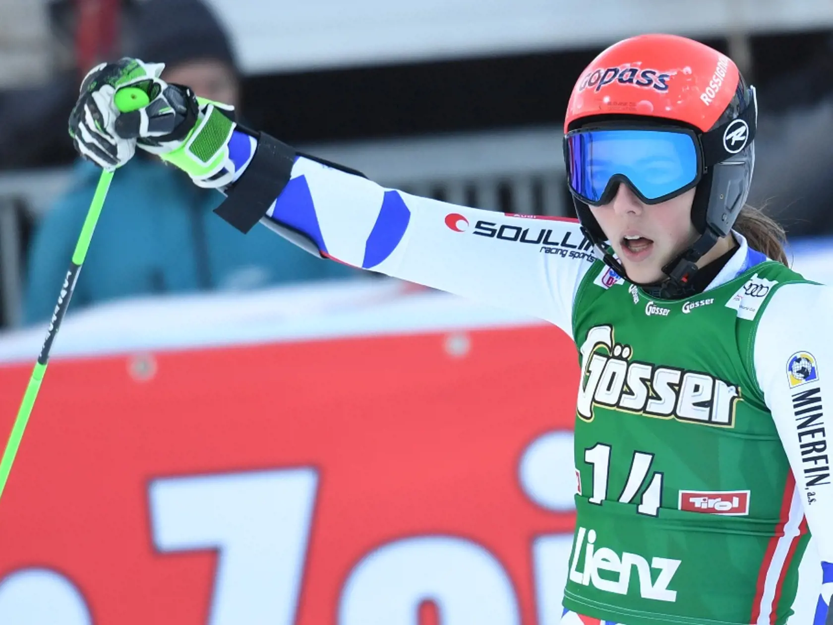 Petra Vlhová vďaka výbornému druhému kolu vyrovnala vlastné maximum v obrovskom slalome.