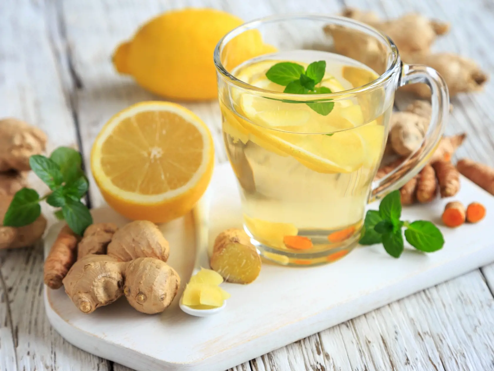 Healthy,Ginger,Tea,With,Lemon
