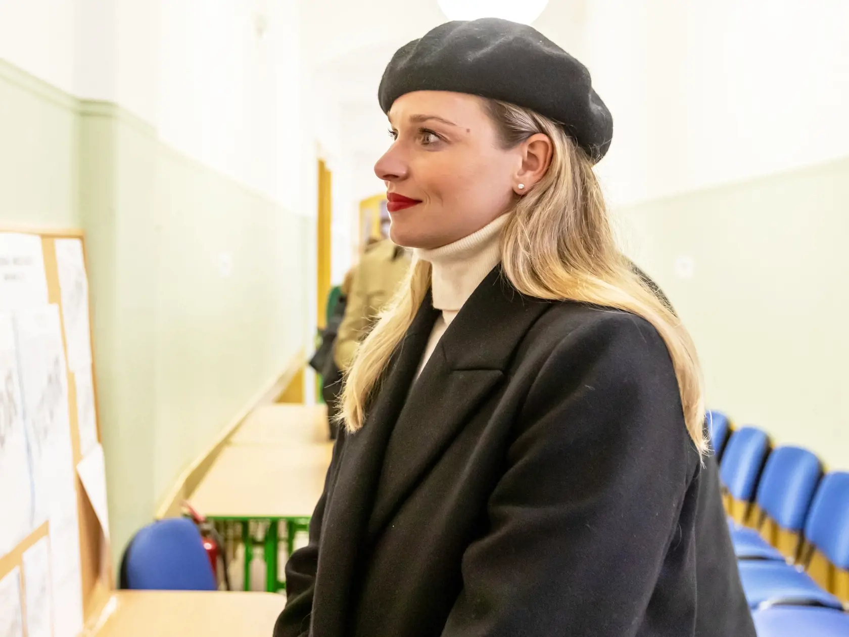 Spojené komunálne a župné voľby 2022. Na snímke je poslankyňa Romana Tabák. 