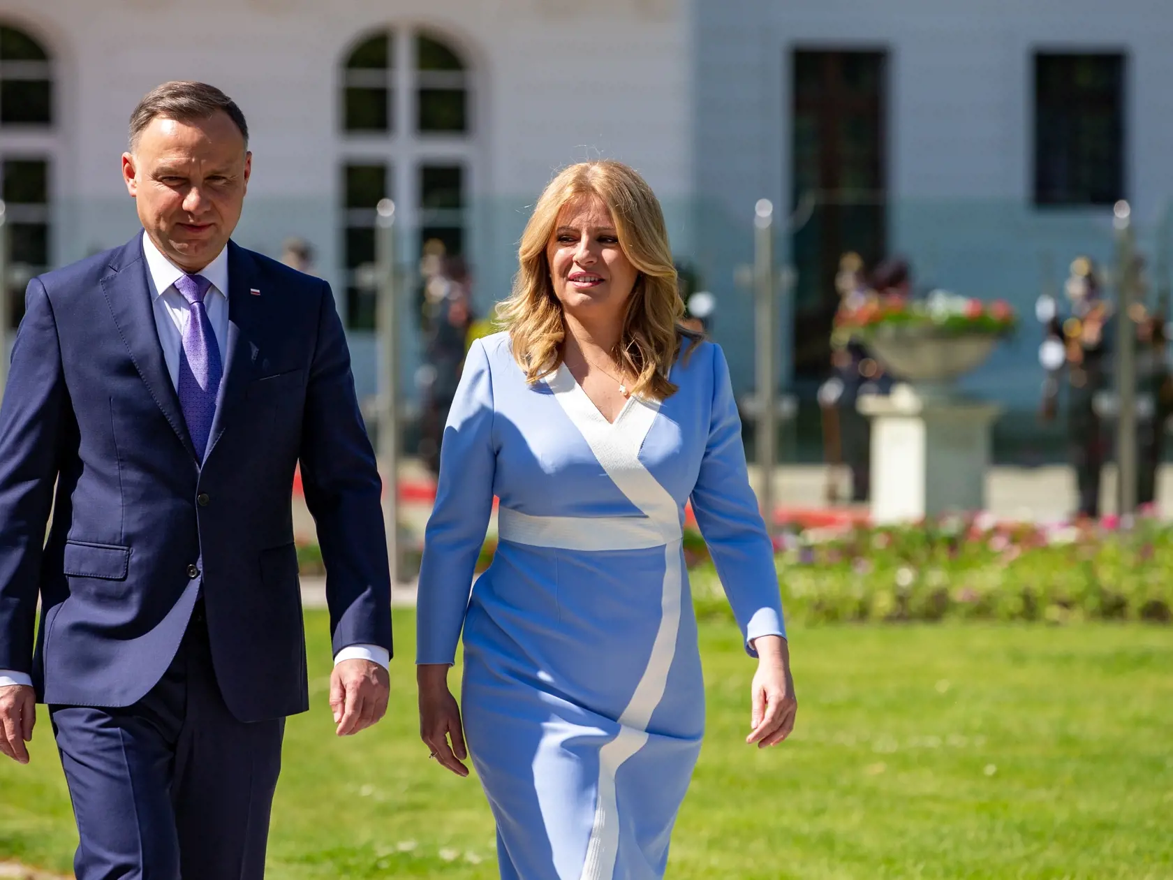 Prezidentka počas druhého výročia inaugurácie.