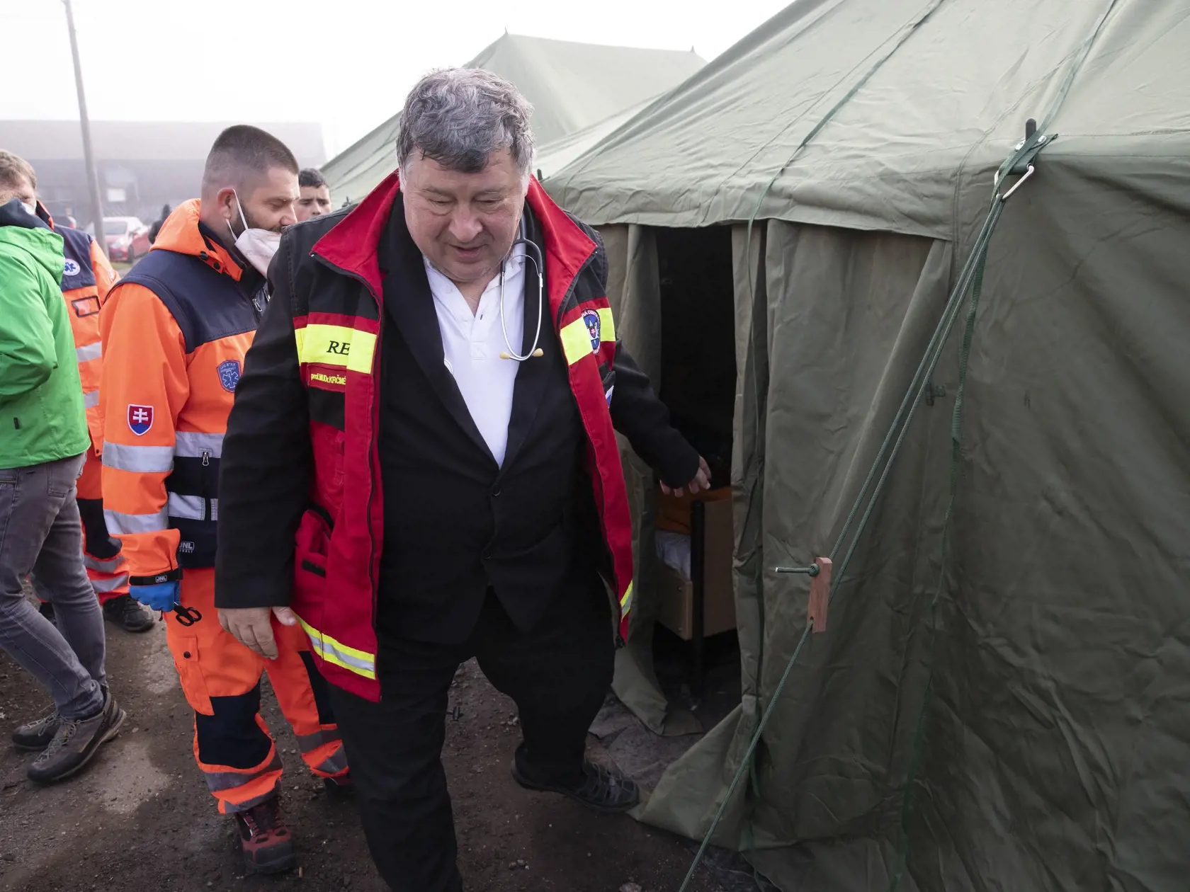 Na snímke je stanový tábor pre migrantov zo Sýrie.
Epidemiológ Vladimír Krčméry.