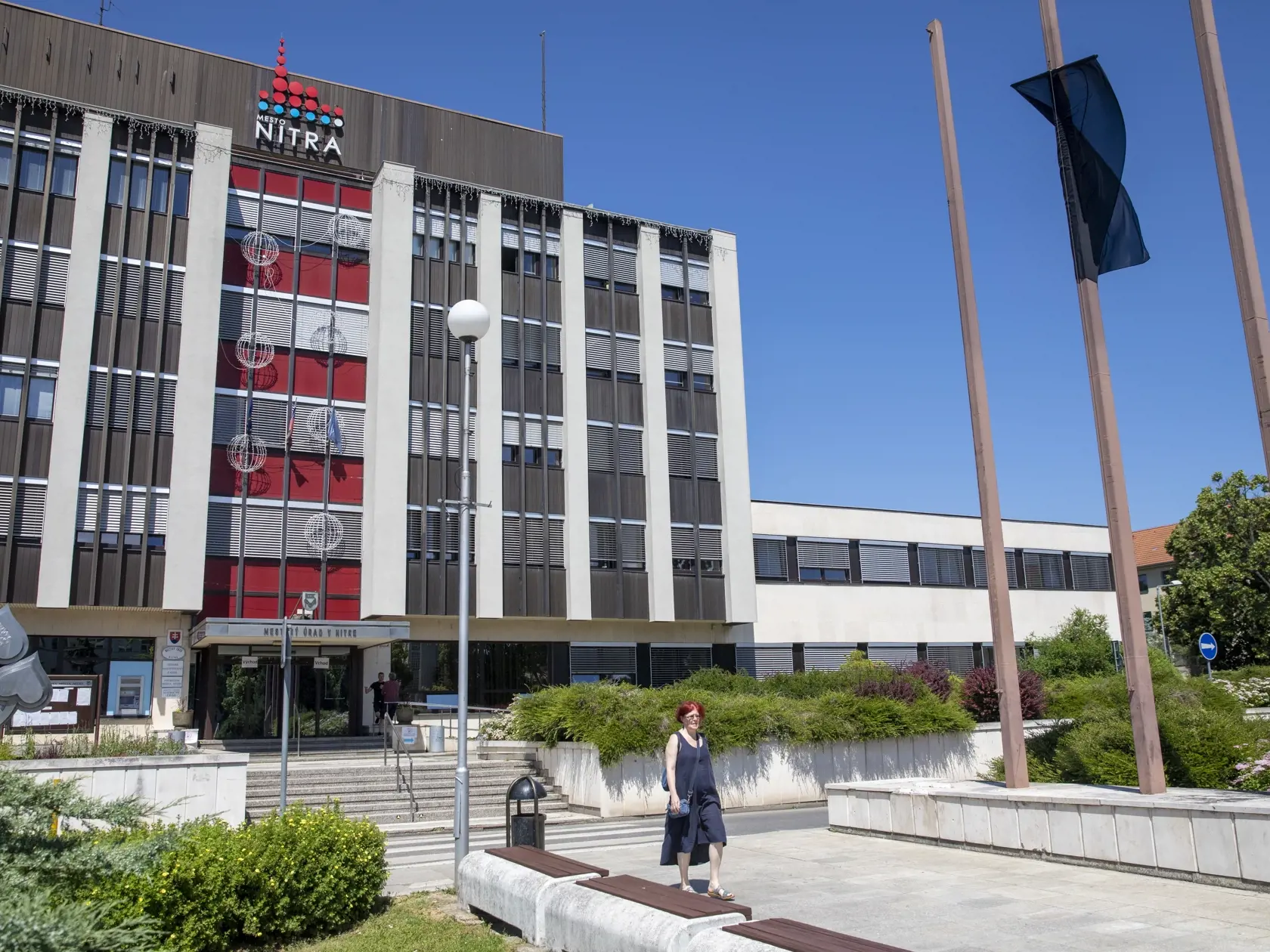 Nitra-náhle úmrtie právničky mestského úradu Terézie Matulovej deň po očkovaní
Na obr.: Mestský úrad v Nitre