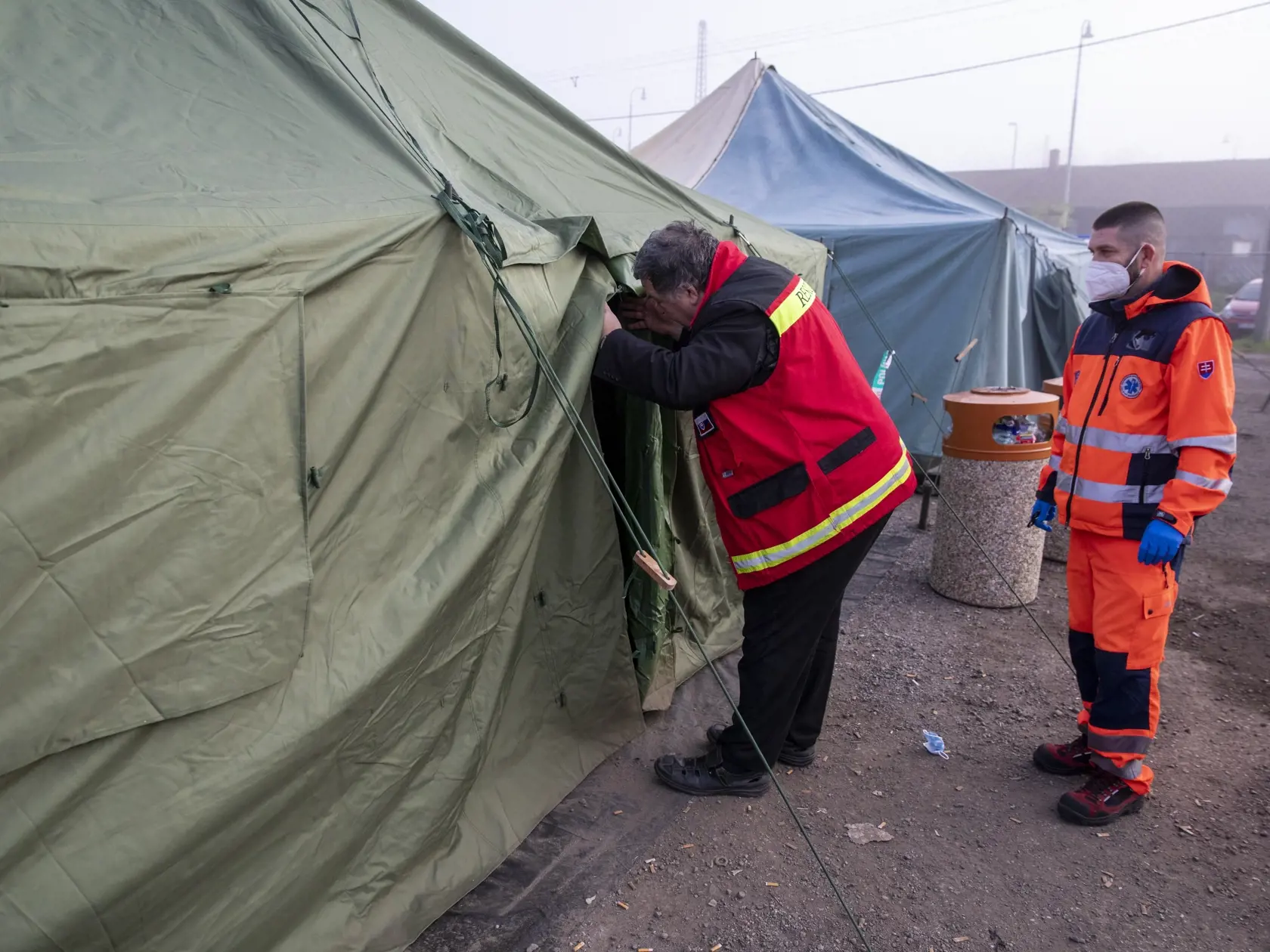 Na snímke je stanový tábor pre migrantov zo Sýrie.
Epidemiológ Vladimír Krčméry.
