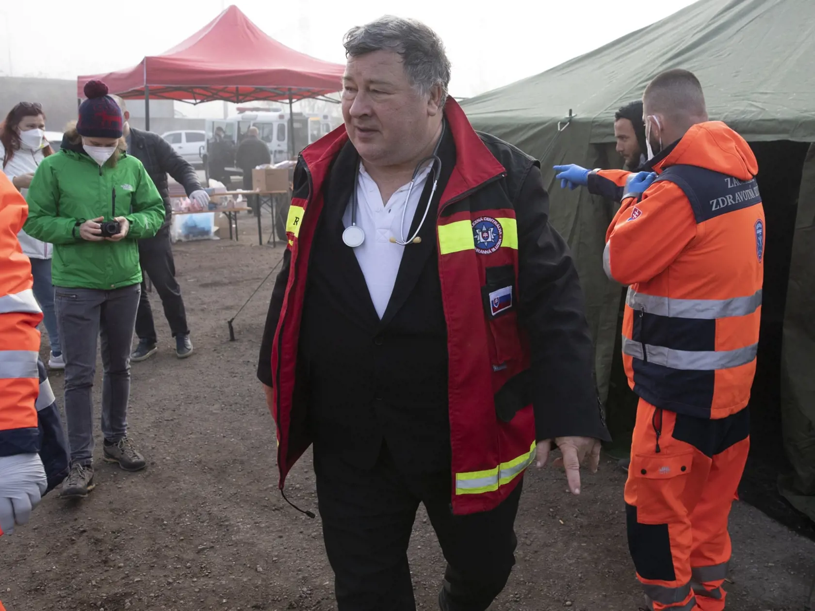 Na snímke je stanový tábor pre migrantov zo Sýrie.
Epidemiológ Vladimír Krčméry.