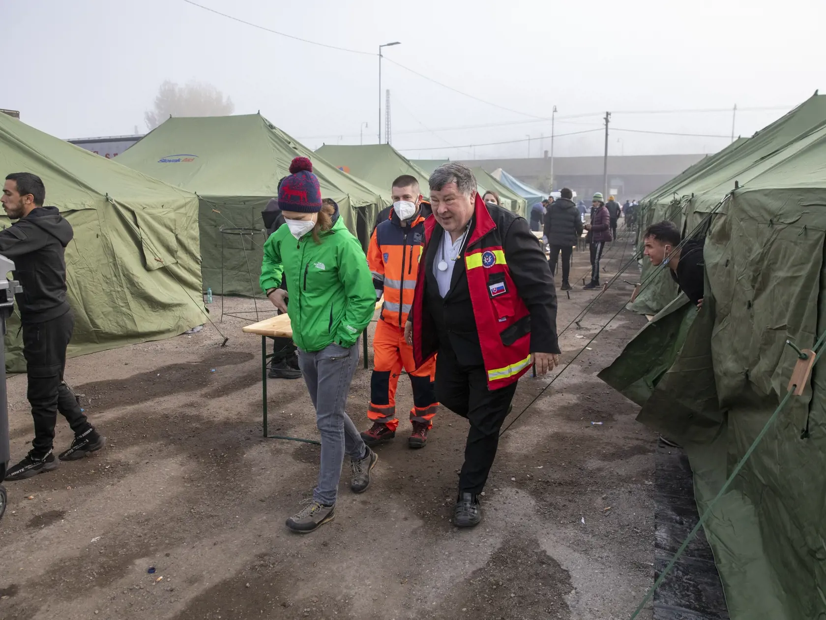 Na snímke je stanový tábor pre migrantov zo Sýrie.
Epidemiológ Vladimír Krčméry.