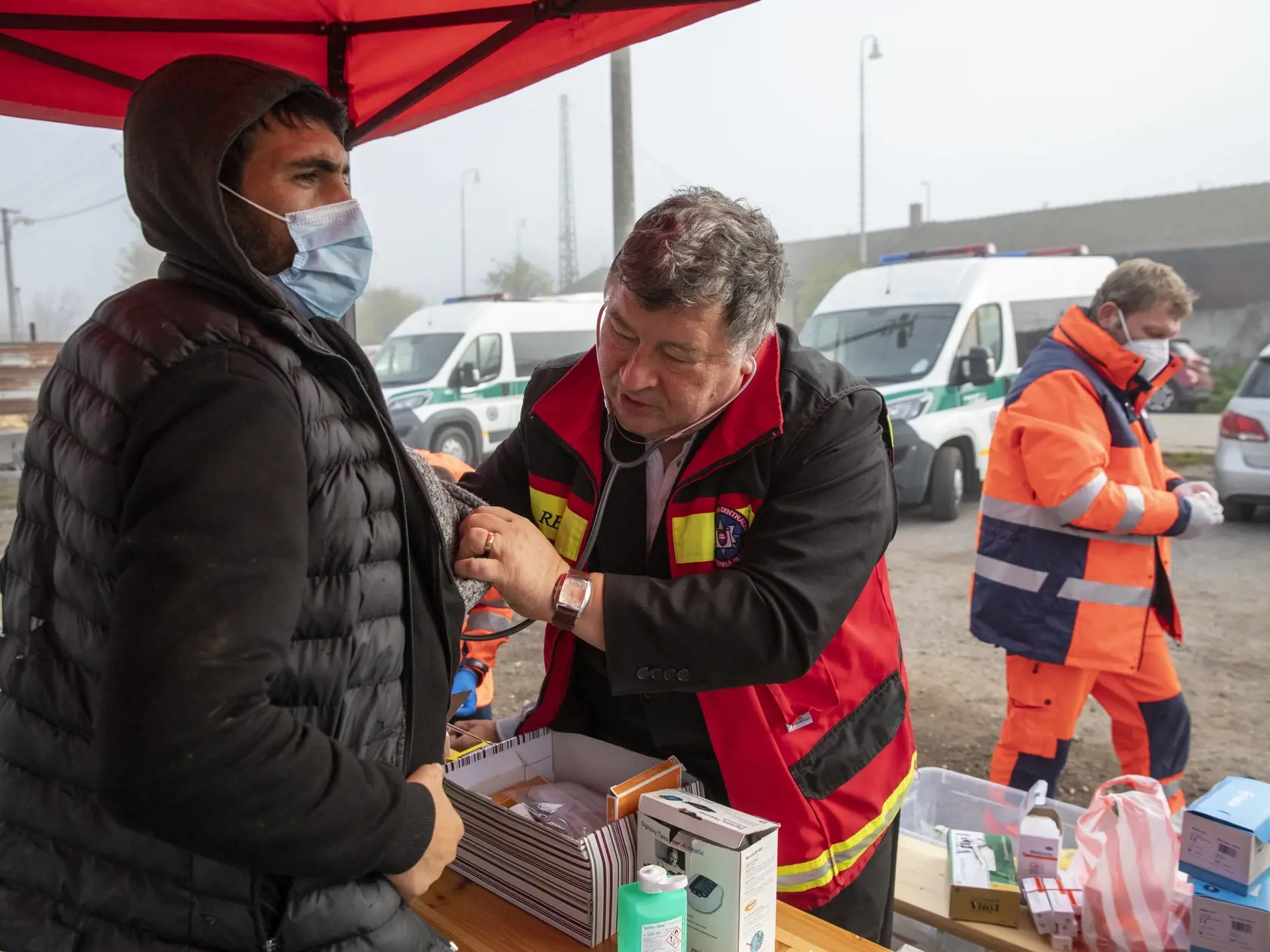 Na snímke je stanový tábor pre migrantov zo Sýrie.
Epidemiológ Vladimír Krčméry.