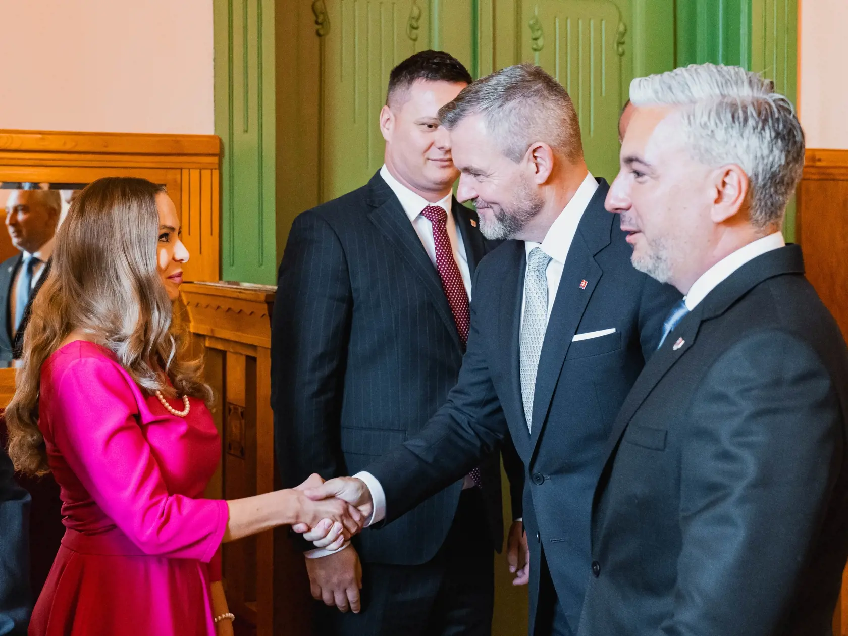 Návšteva Petra Pellegriniho u košického župana Rastislava Trnku.
