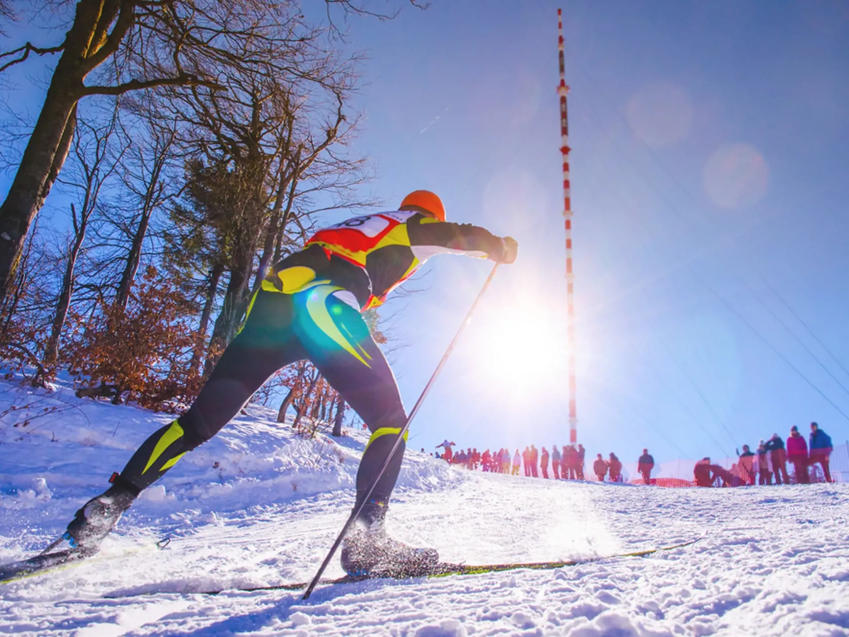 Nordic,Ski,Skier,On,The,Track,In,Winter,-,Sport