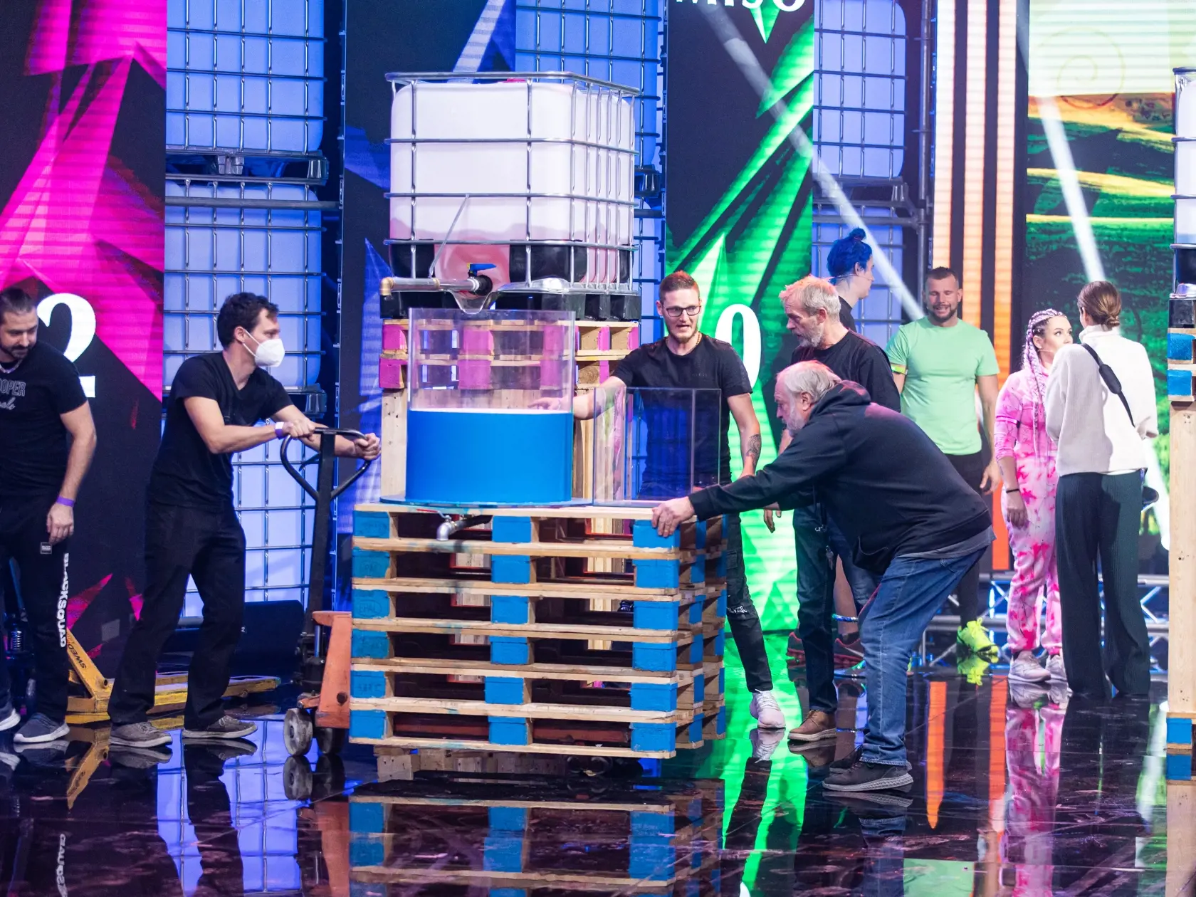 Finále reality šou "FARMA 14" v Bratislave.