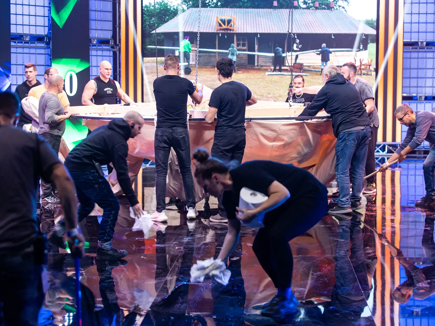 Finále reality šou "FARMA 14" v Bratislave.