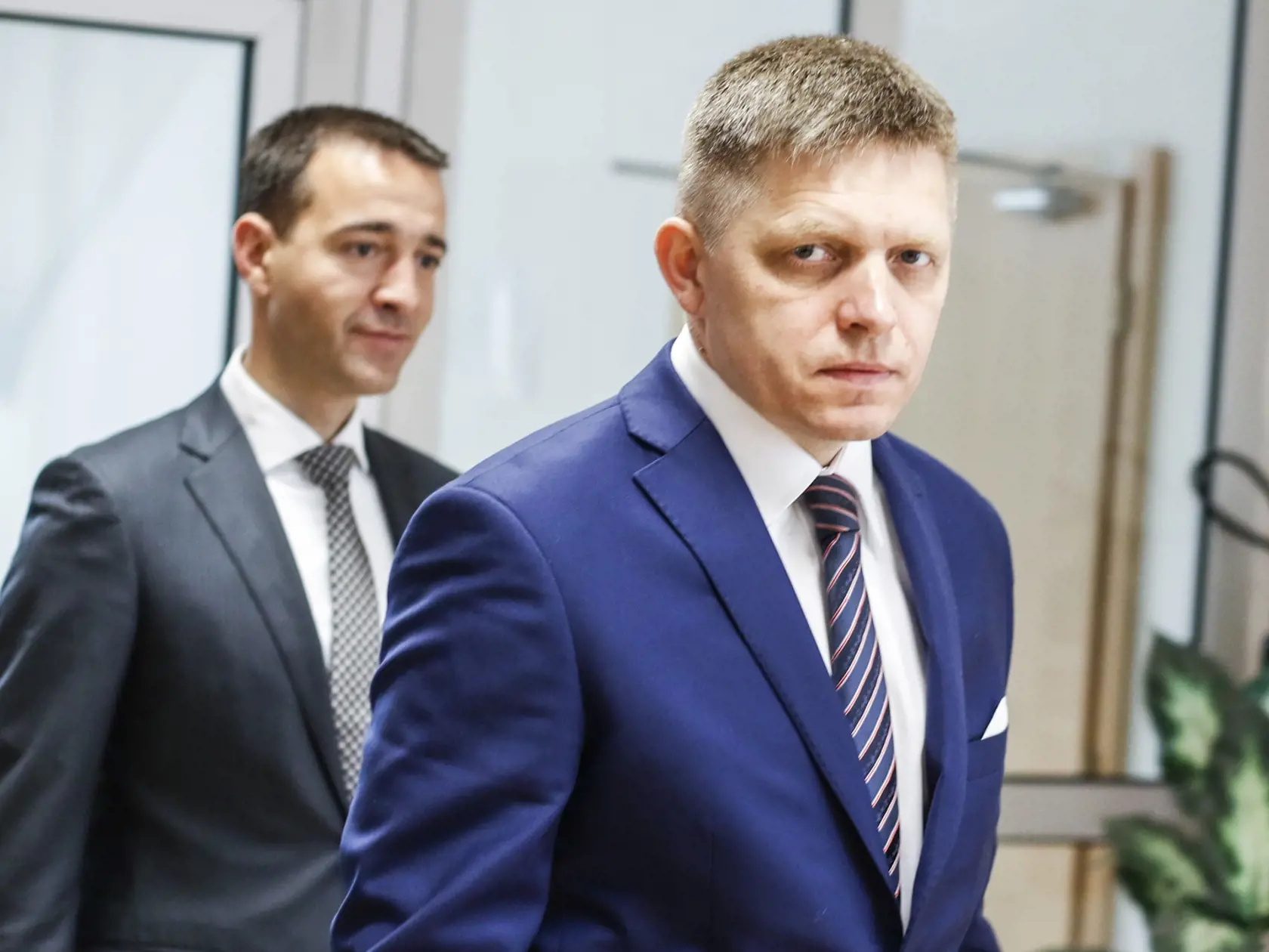 Premiér Robert Fico a minister zdravotníctva Tomáš Drucker