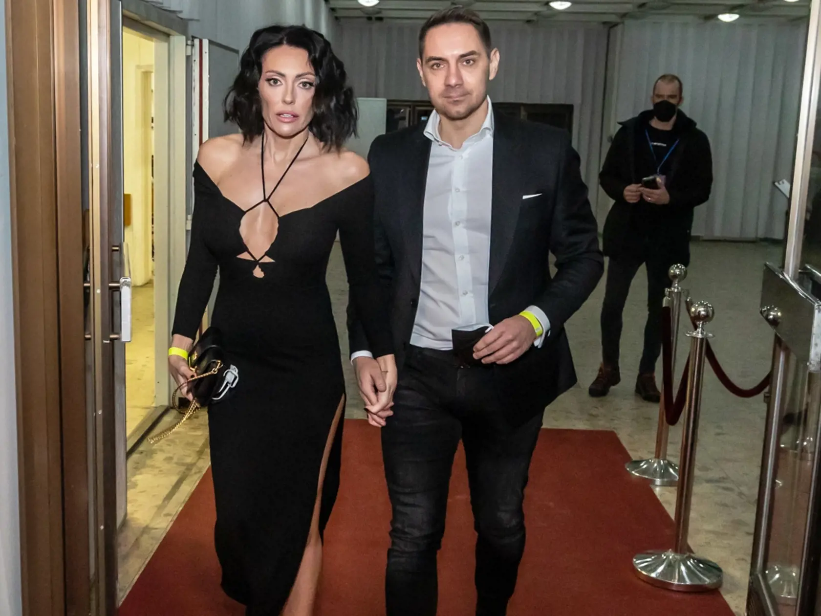 Minulosť. Príchody celebrít na Lets Dance. Na snímke je Magda Šebestová a György Gyimesi. Dvojica už pár netvorí. (archívne foto)