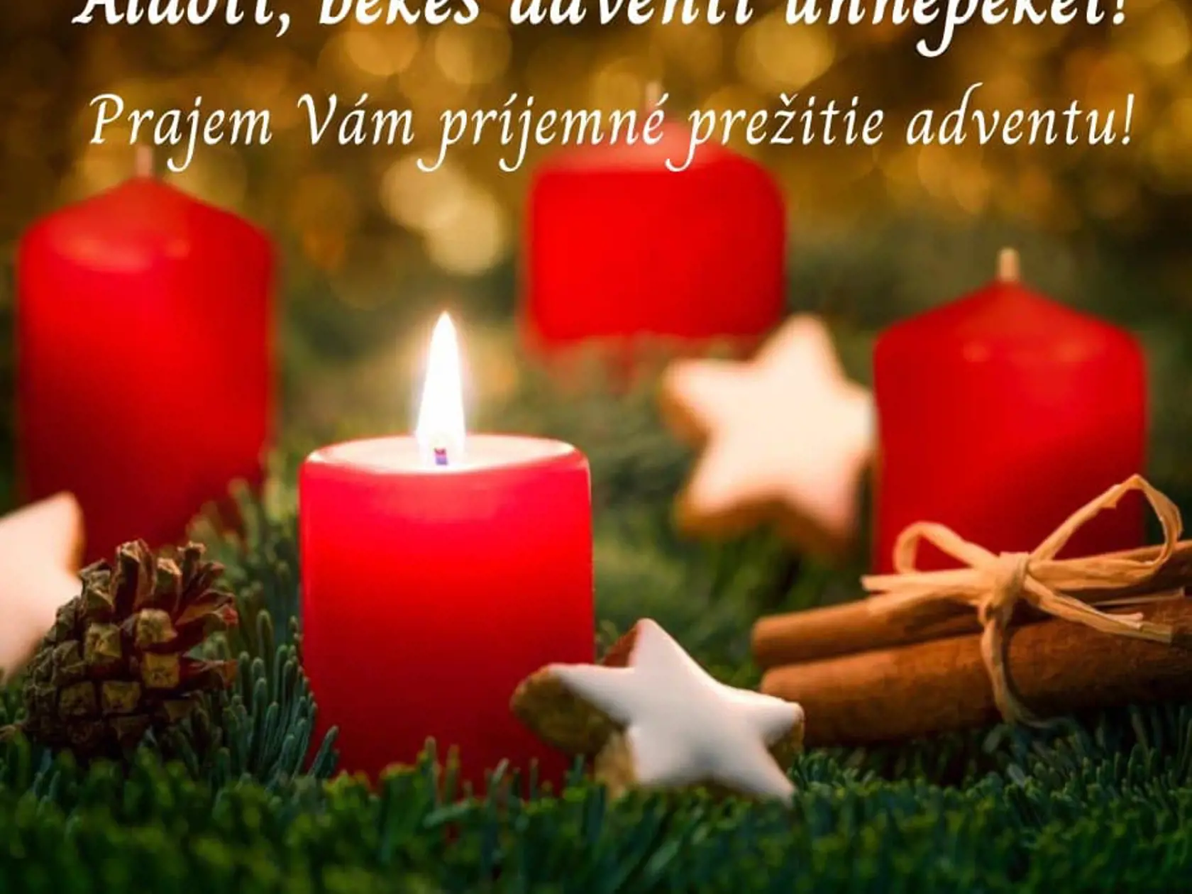 "Prajem Vám príjemné prežitie adventu," napísal na sociálnej sieti  György Gyimesi.